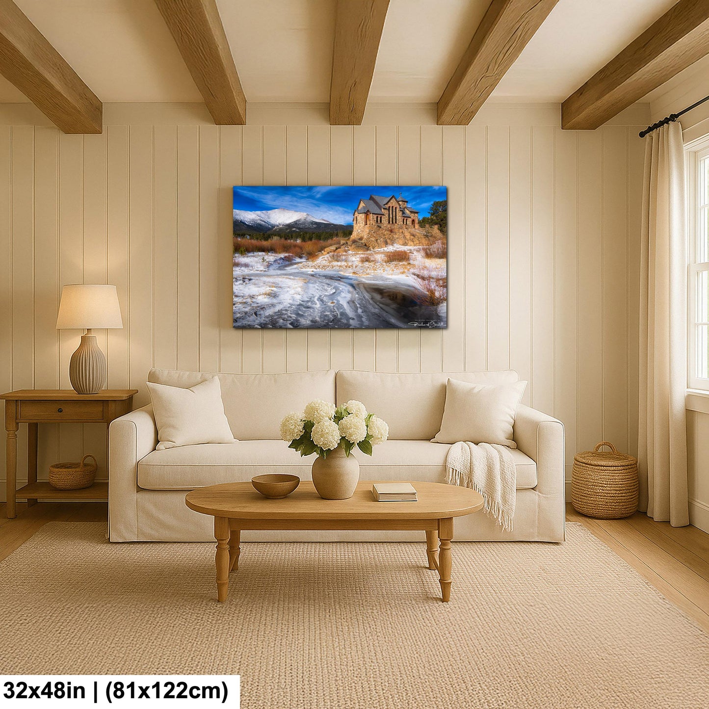 Rocky Mountain Chapel Print: Colorado Nature Wall Art (Canvas, Metal or Paper)