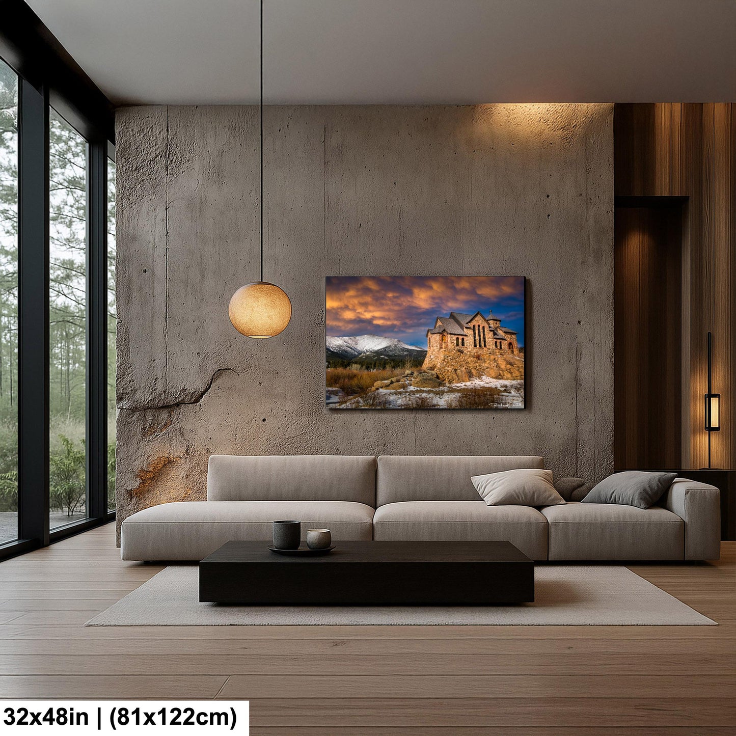 Rocky Mountain Chapel Print: Colorado Nature Wall Art (Canvas, Metal or Paper)