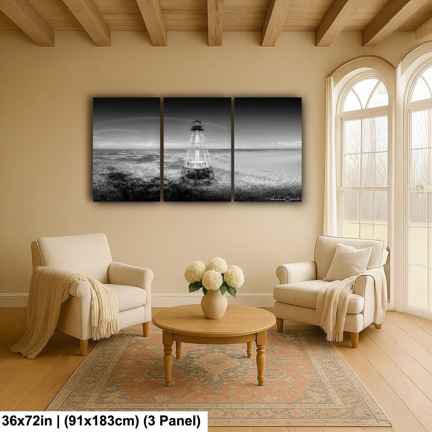 Florida Keys Lighthouse Print, Alligator Reef, Islamorada (Coastal Wall Art)