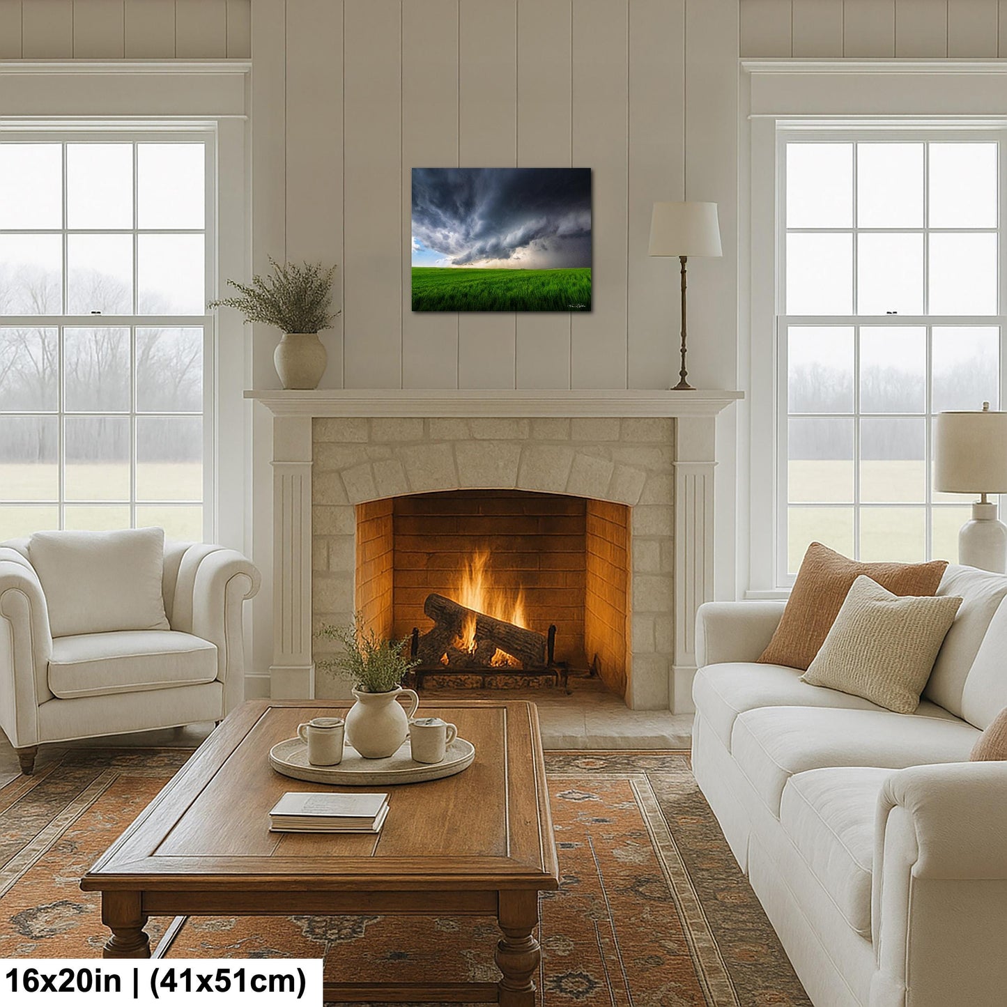 Supercell Storm Photo Print, Dramatic Clouds (Multiple Sizes)