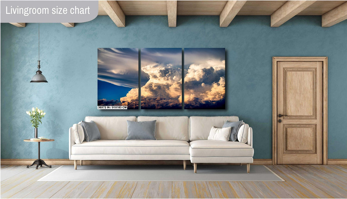 Thunderstorm Photo Print, Dramatic Storm Wall Art, Colorado Nature Canvas