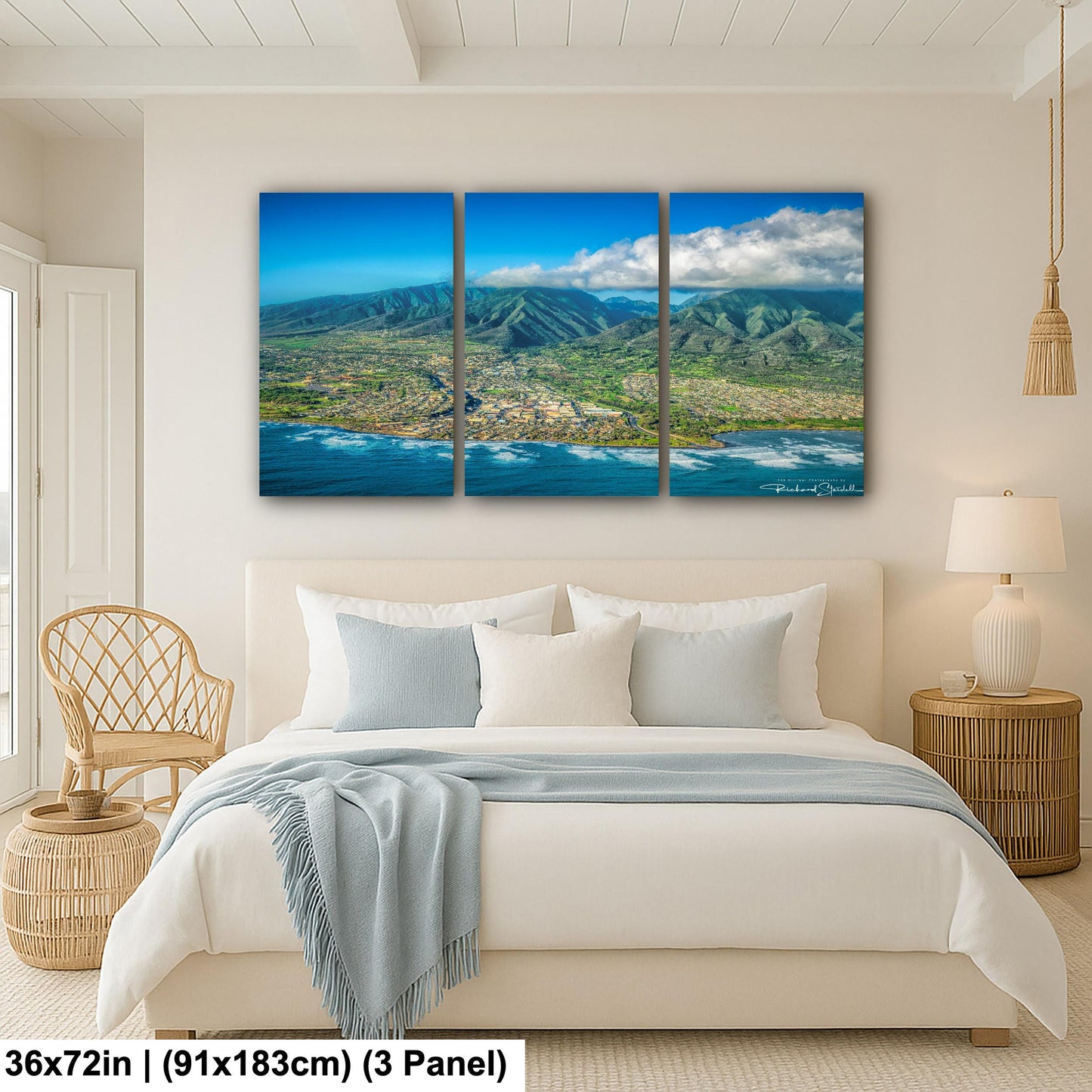 Maui Island Wall Art – Hawaii Landscape Art Coastal Home Decor Canvas Print