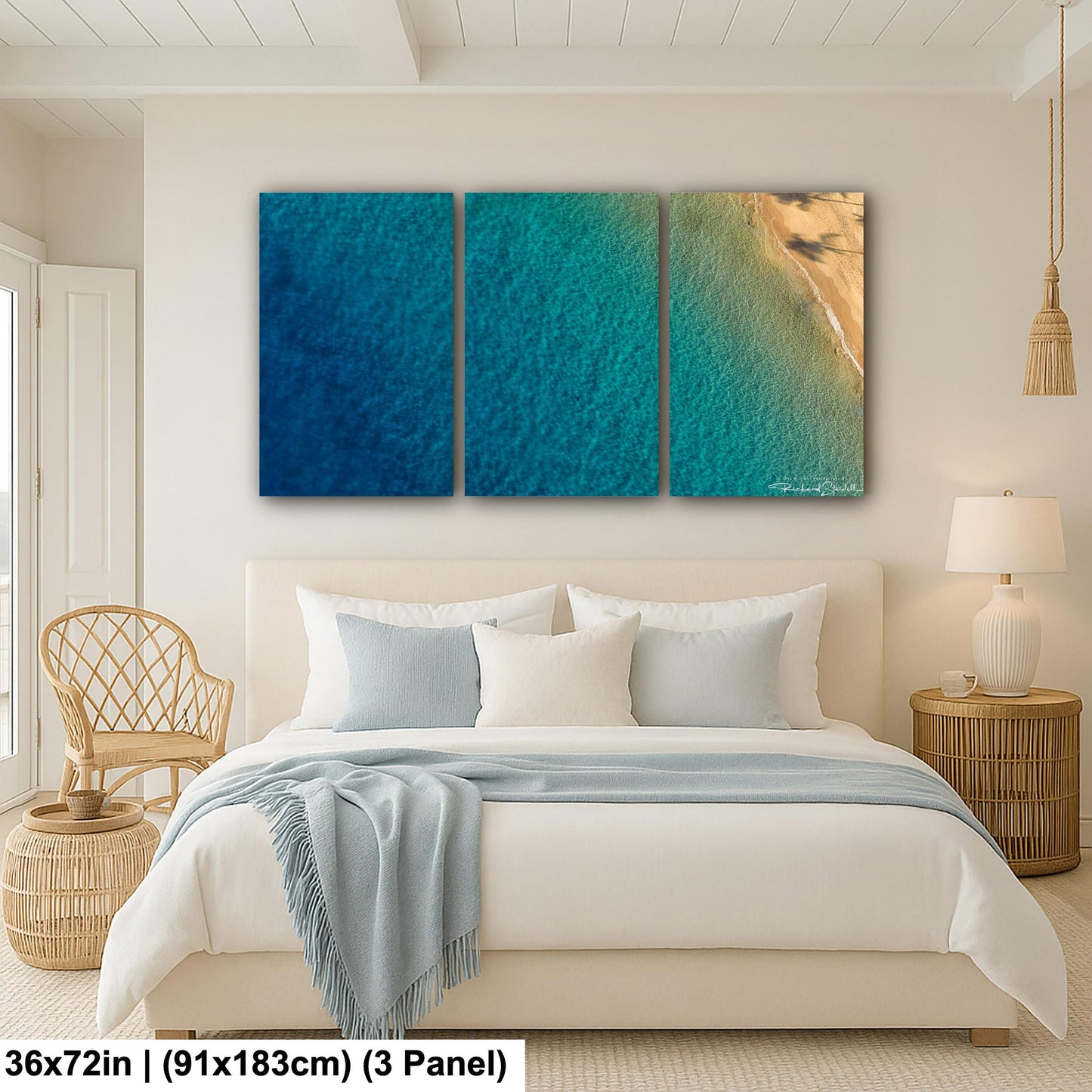 Sea Turtle Wall Art: Maui Ocean View - Tropical Coastal Decor