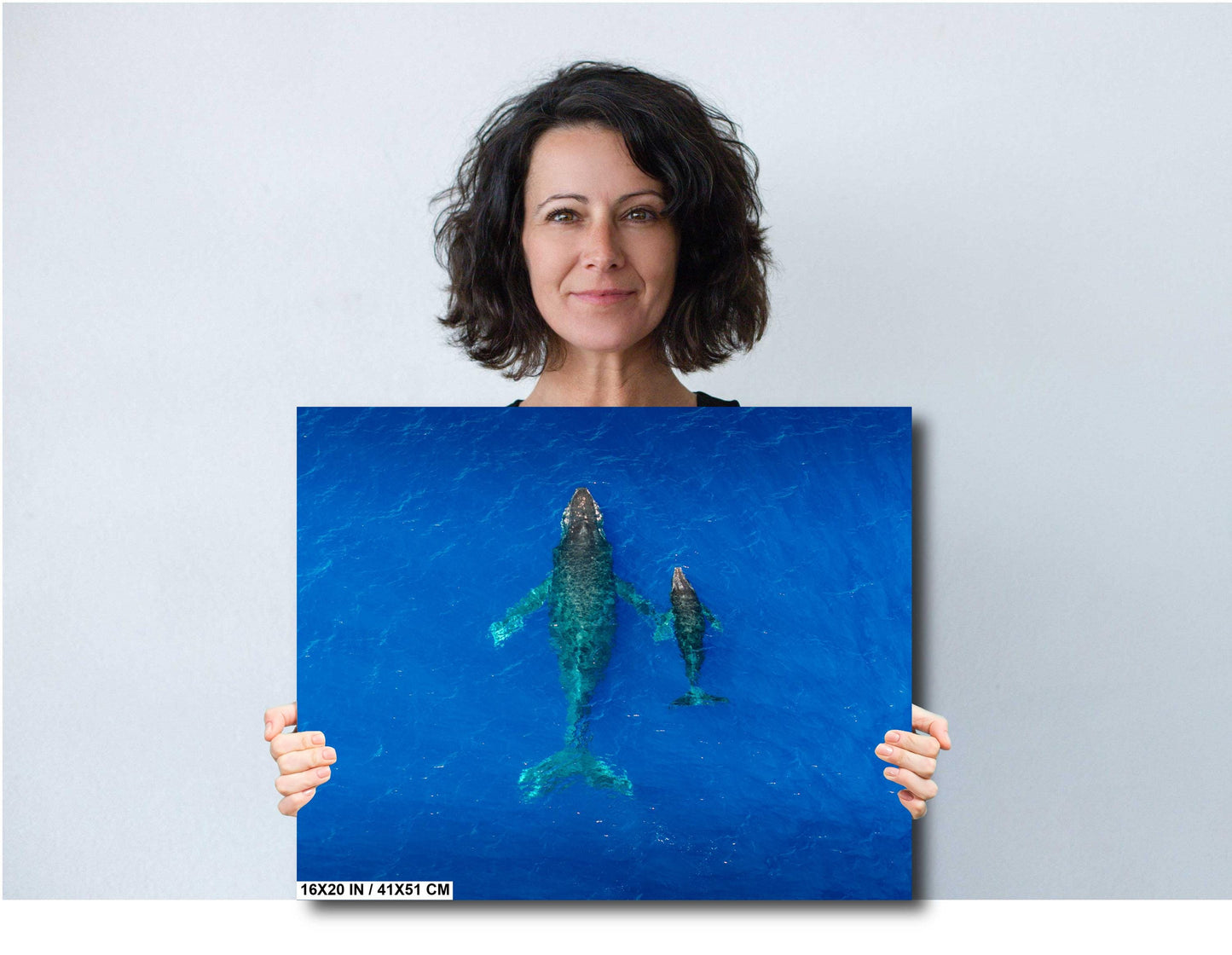 Humpback Whale Print - Canvas Wall Art | Metal & Acrylic Whale Wall Decor