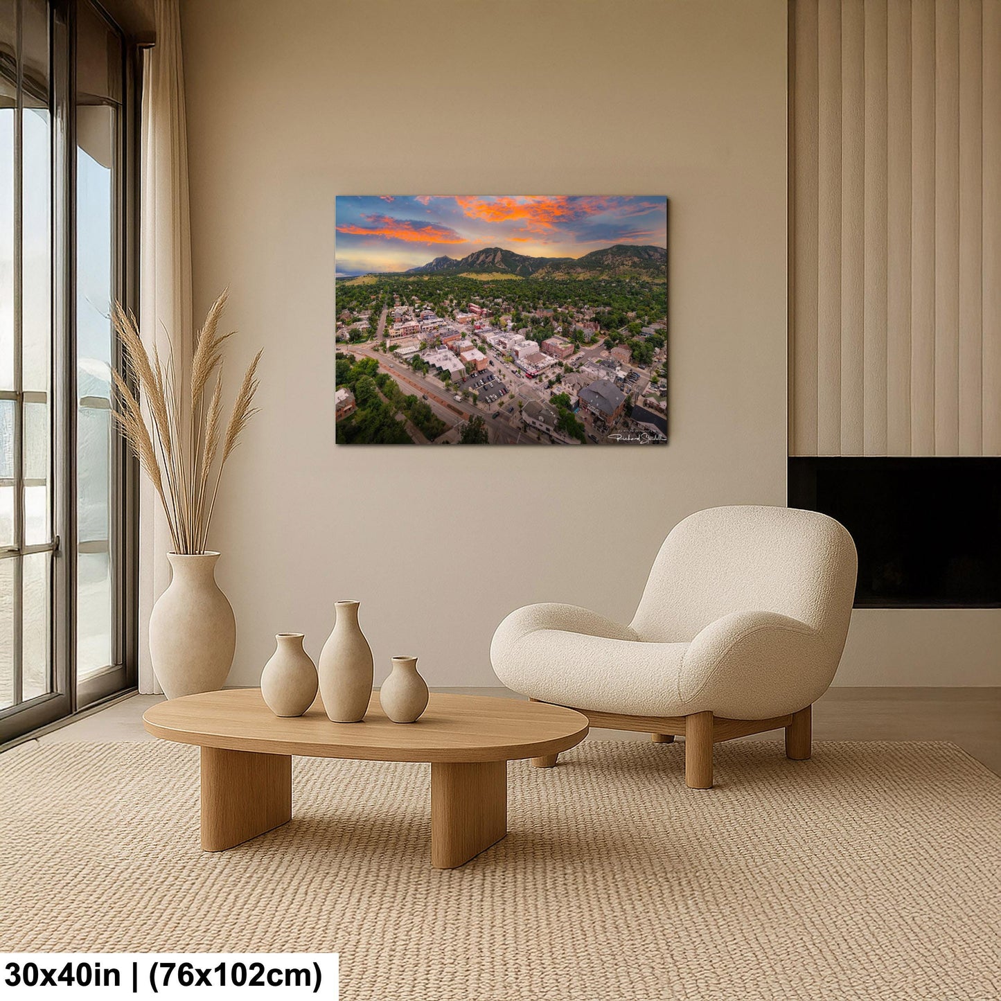 CU Boulder Wall Art – Flatirons Mountain Art | Ready To Hang Canvas Print