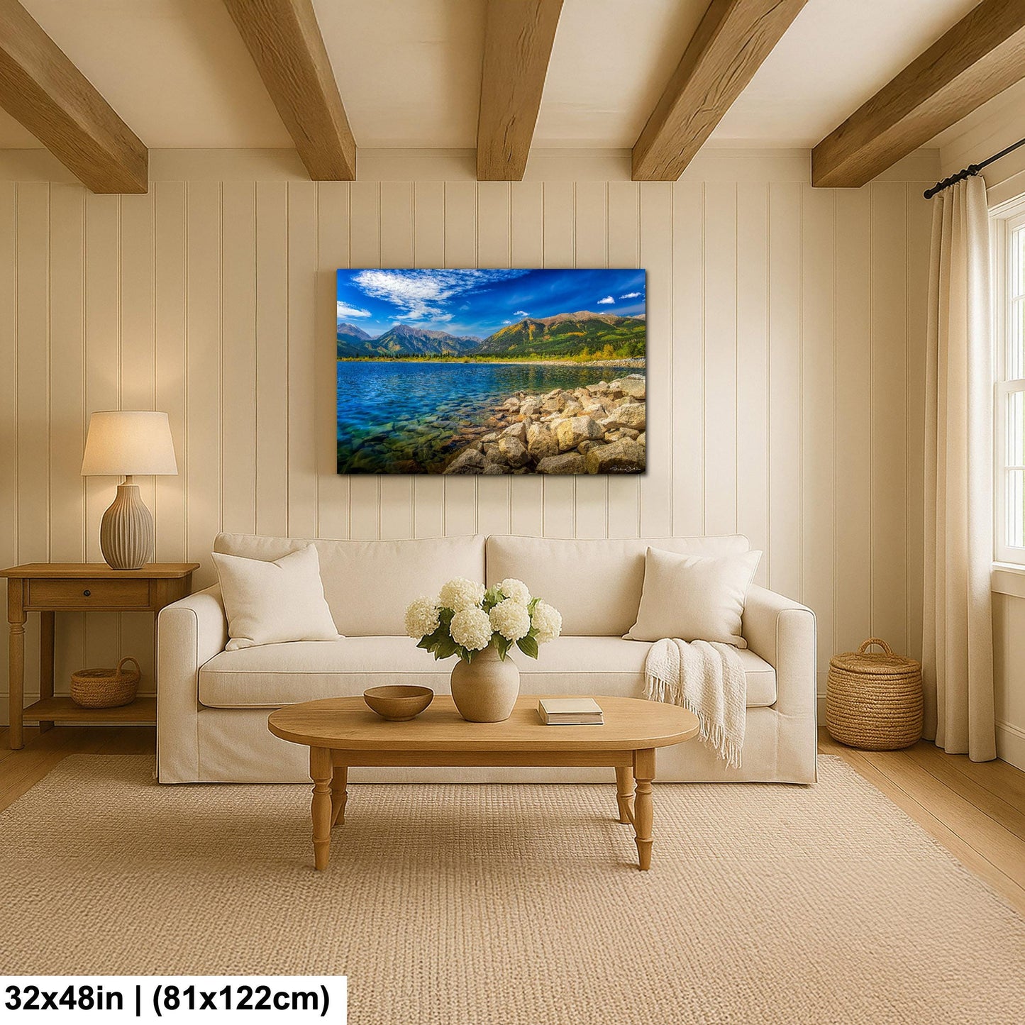 Twin Lakes Colorado Wall Art: Mountain Landscape Canvas or Metal