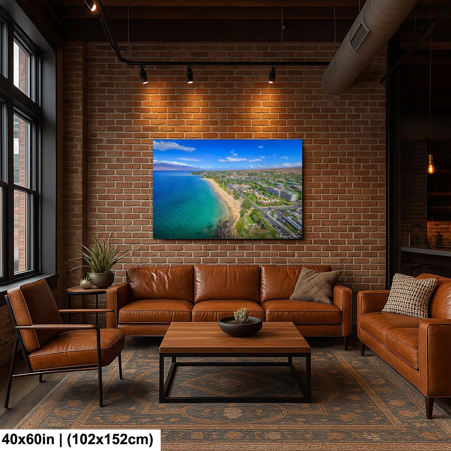 Tropical Ocean Wall Art - Maui Wall Decor | South Kihei Art Canvas Print