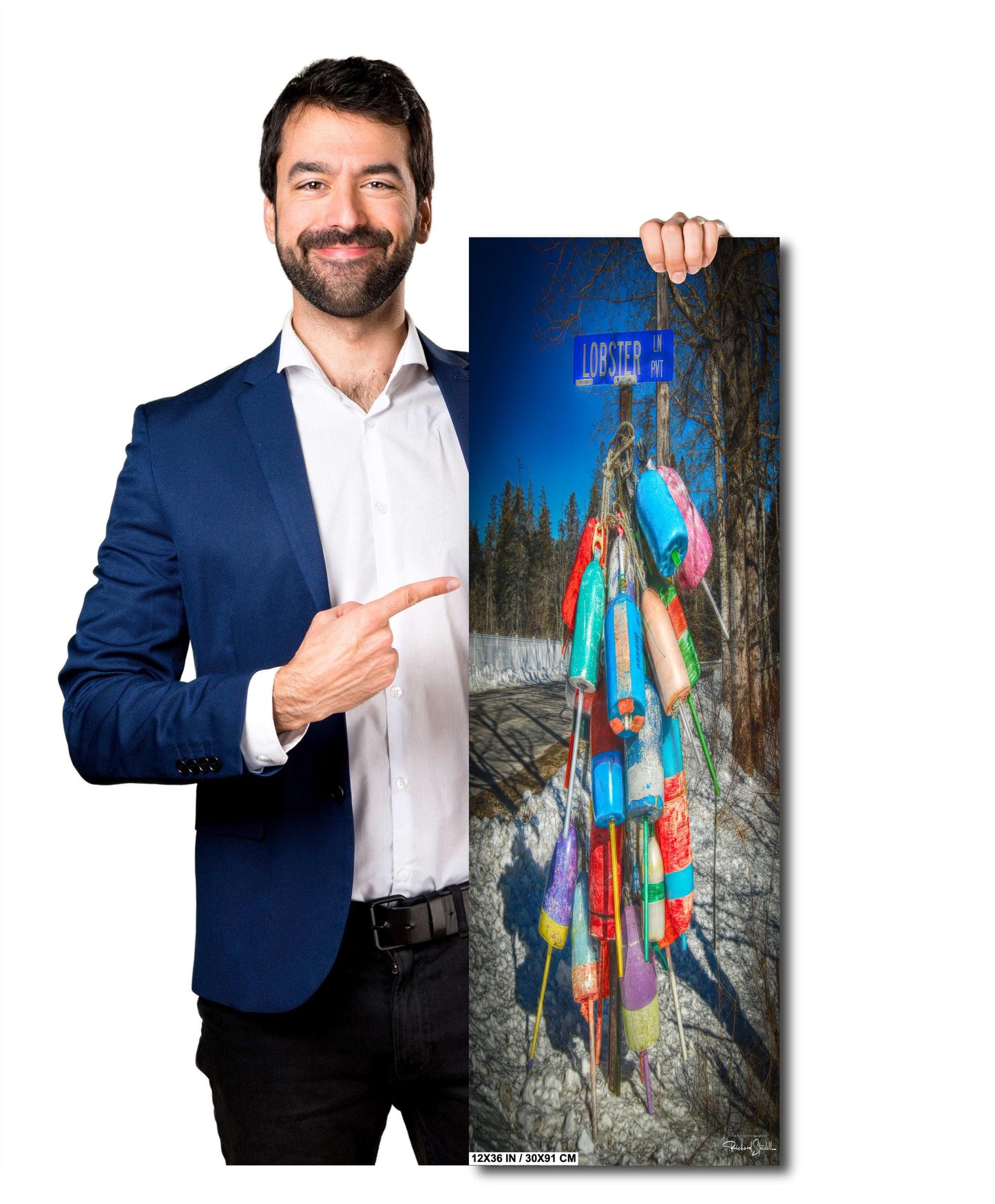 Maine Lobster Shack - Vintage Lobster Fisherman Art | Coastal Maritime Wall Art Print