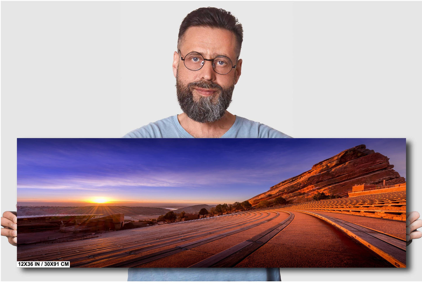 Red Rocks Landscape Print – Colorado Wall Art | Sunrise Canvas & Metal Photo