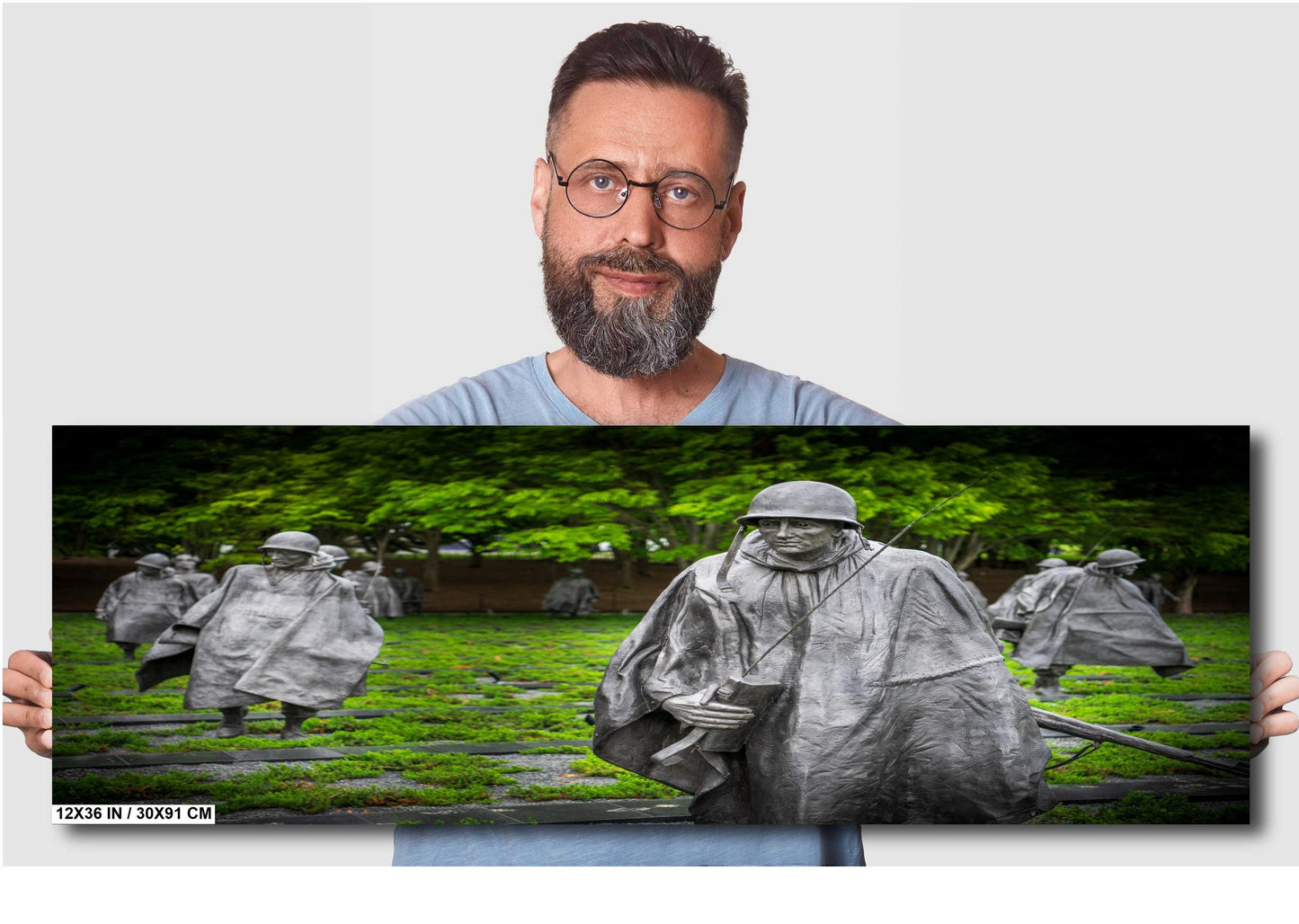 Korean War Veterans Memorial Military Wall Decor – Ready to Hang Canvas Art