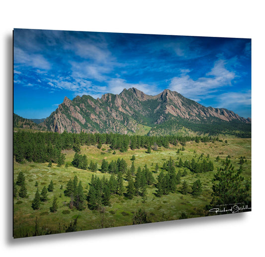 Boulder Flatirons Print - Large Landscape Wall Art | Ready To Hang Canvas