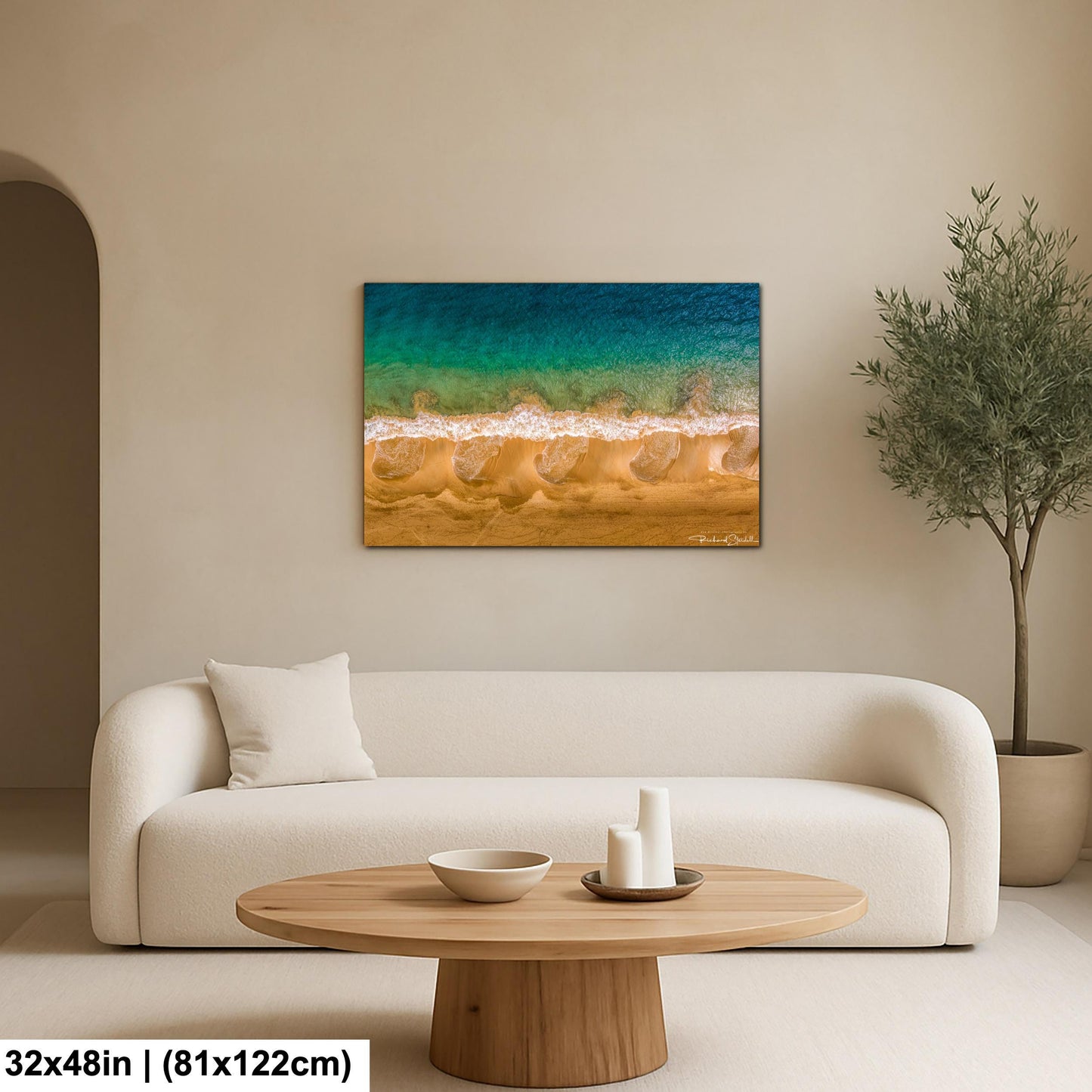 Ocean Wave Photography: Coastal Wall Art (Canvas or Metal Prints)