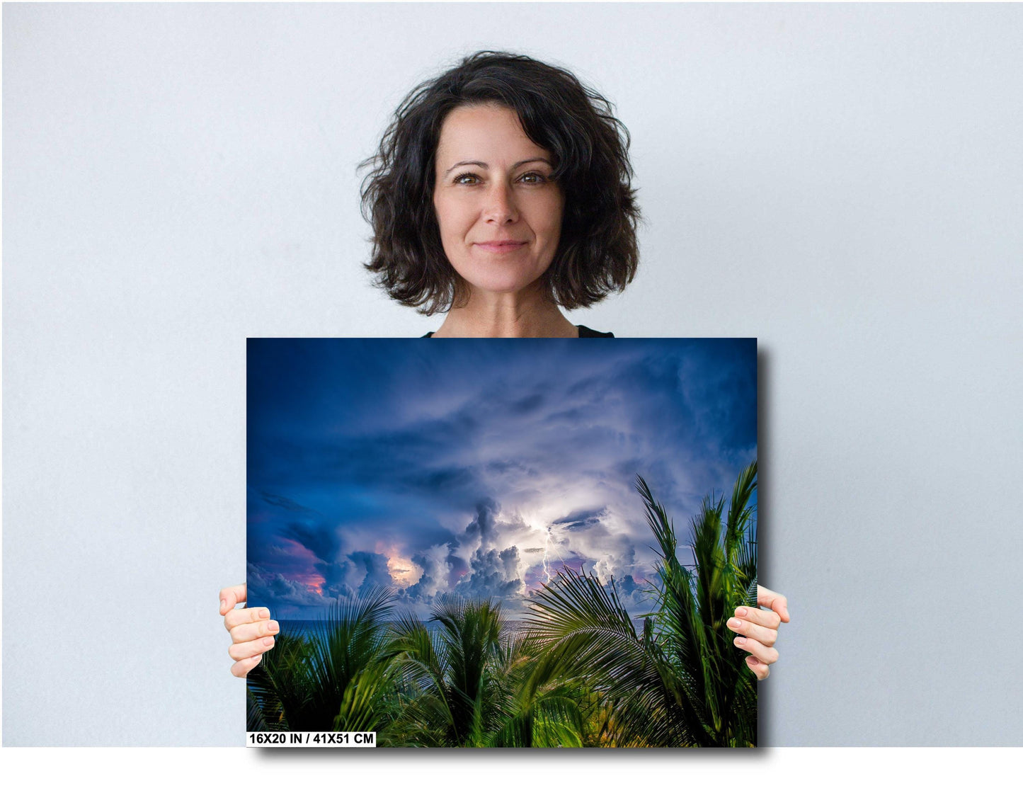 Tropical Thunderstorm Wall Art – Ready to Hang Canvas & Metal Photo Print Decor