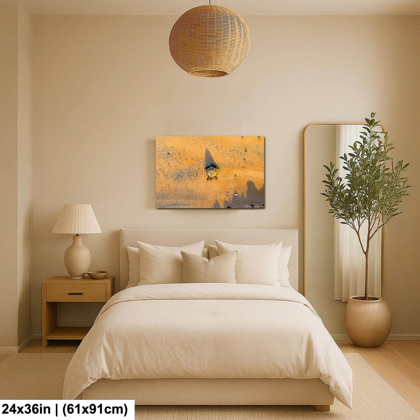 Sea Turtle Wall Art: Maui Ocean View - Tropical Coastal Decor