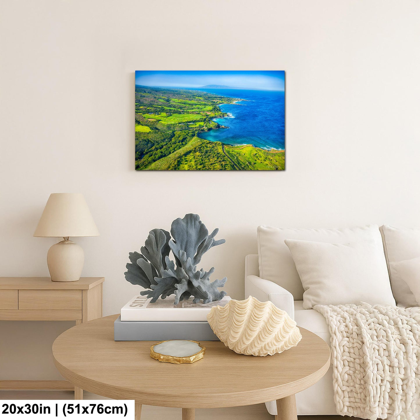 Kapalua Wall Art – Maui Tropical Print | PGA Golf Course Art on Canvas or Metal