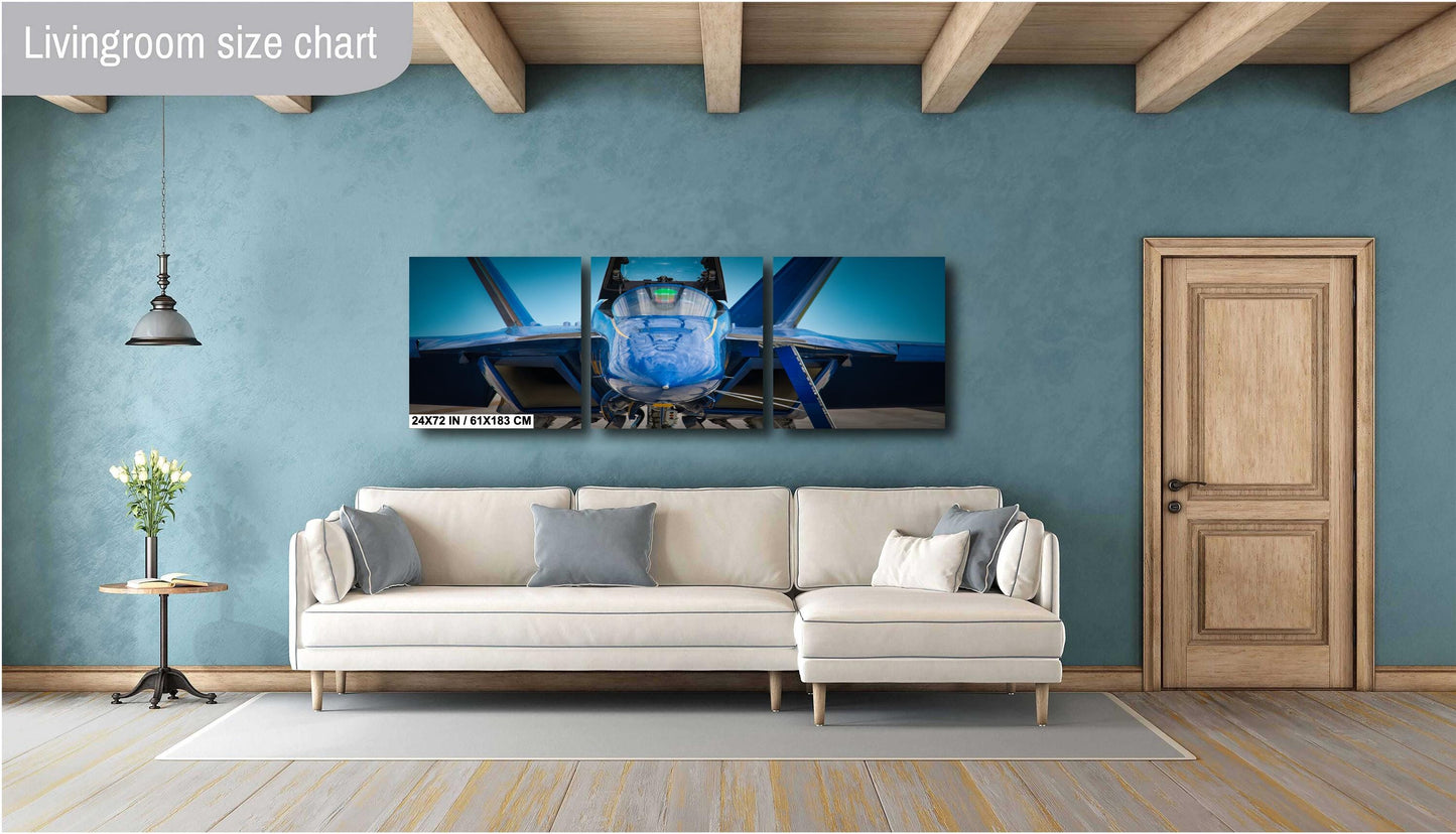Blue Angels Canvas Print - Military Aviation Art | Fighter Jet Wall Decor