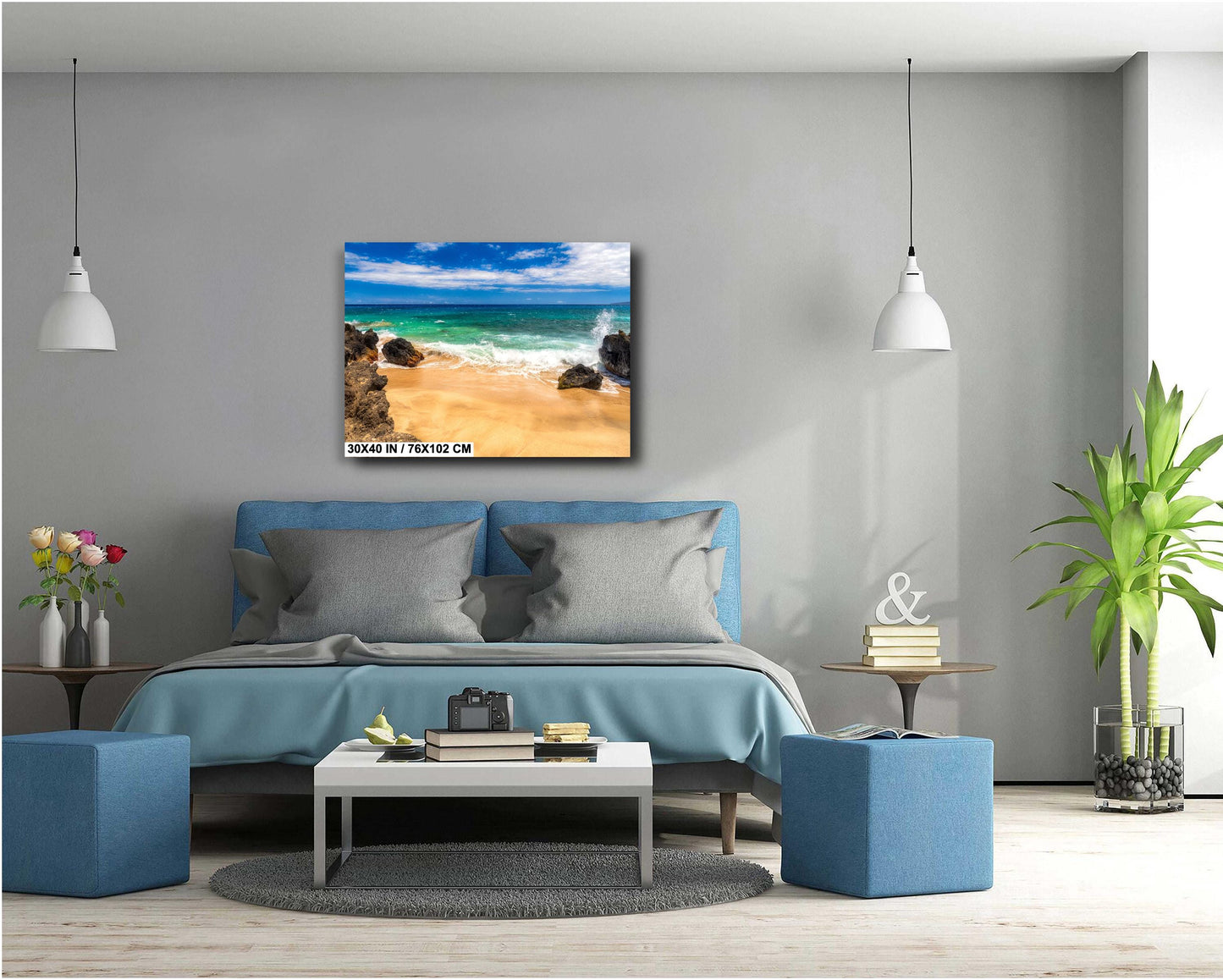 Maui Beach Wall Art – Tropical Paradise Art | Serene Coastal Photography Print