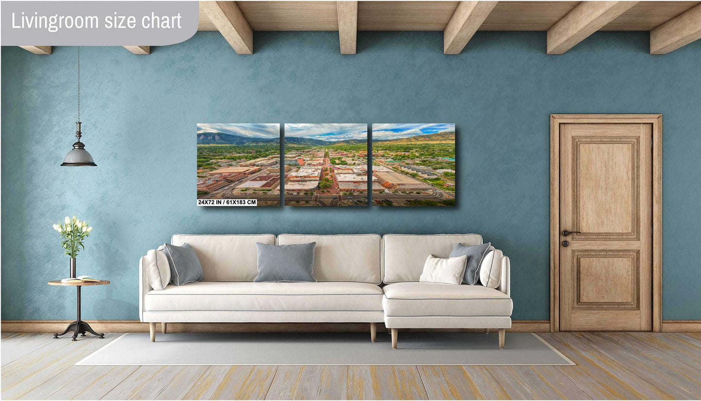 Boulder Wall Art – Pearl Street Artwork | Flatirons Mountain Art Canvas Print
