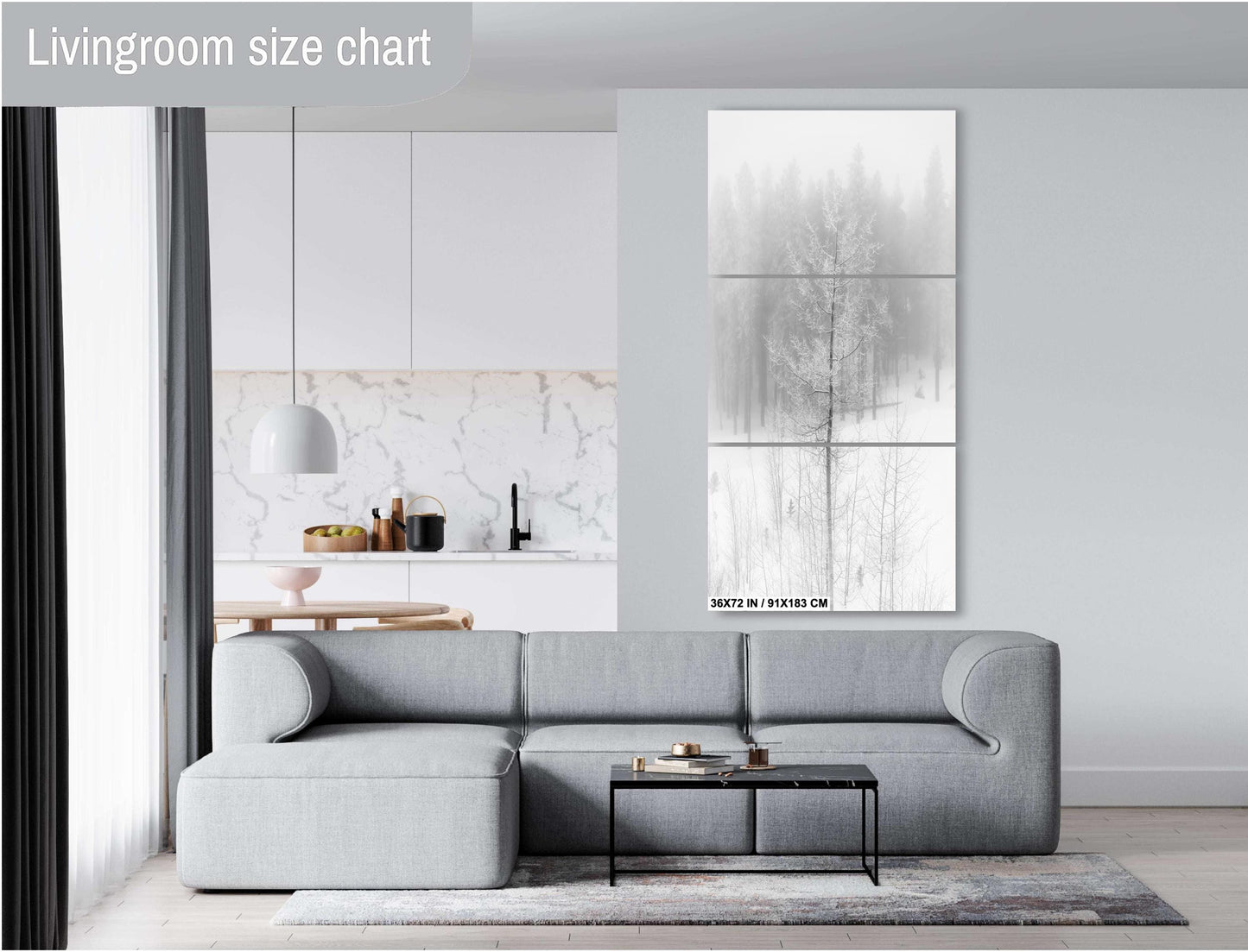 Winter Landscape Decor – Cozy Cabin Snowy Scene Print | Rustic Seasonal Wall Art