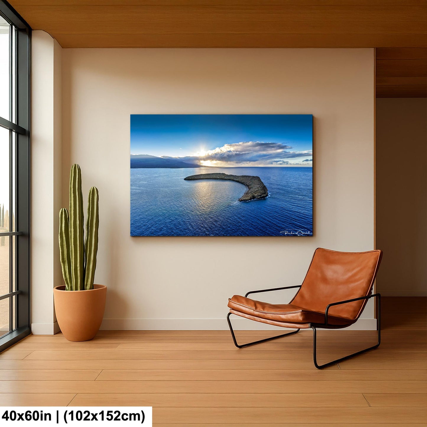Hawaii Wall Art Print: Molokini Crater Sunrise - Coastal Landscape