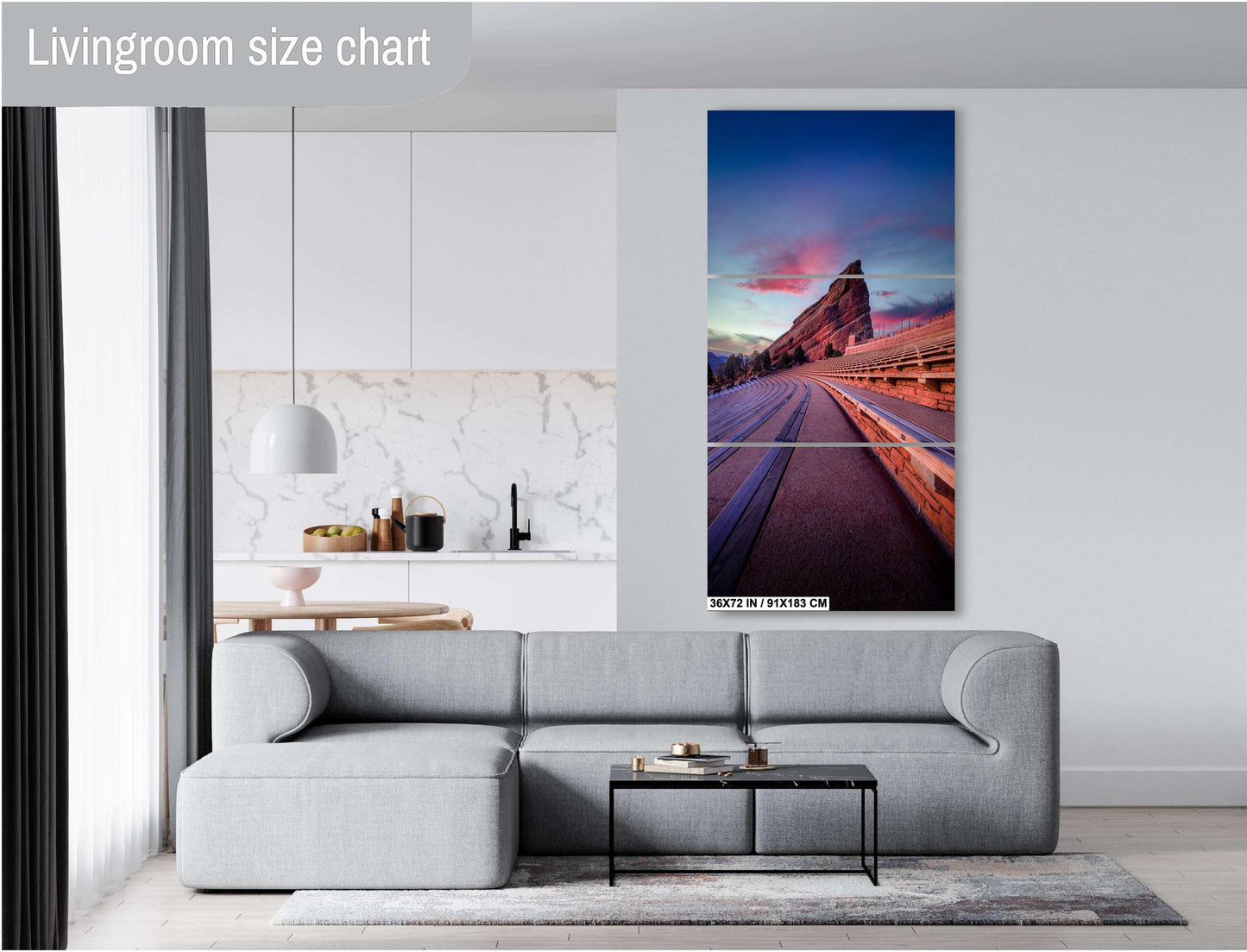 Red Rocks Landscape Print – Colorado Wall Art | Sunrise Canvas & Metal Decor