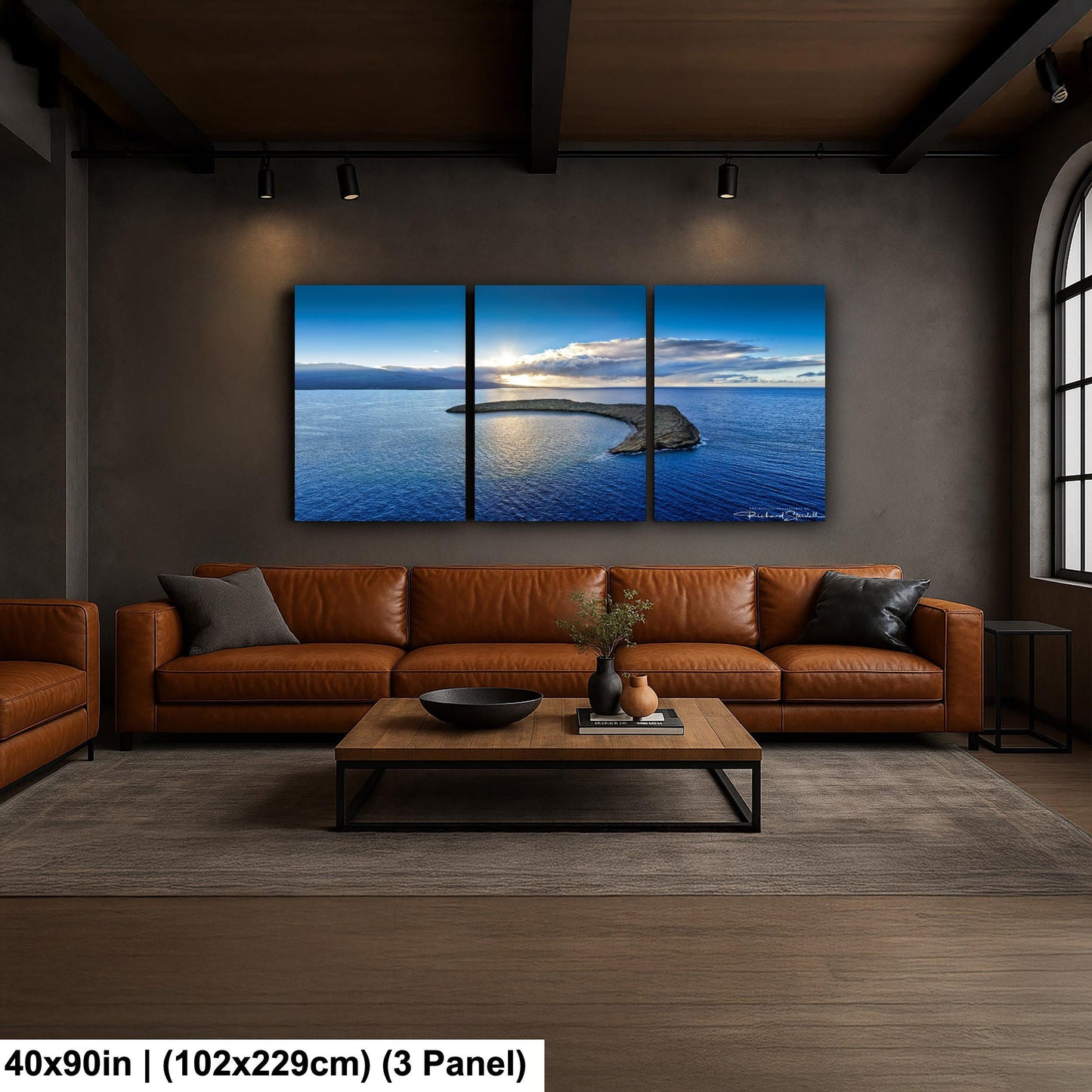 Hawaii Wall Art Print: Molokini Crater Sunrise - Coastal Landscape