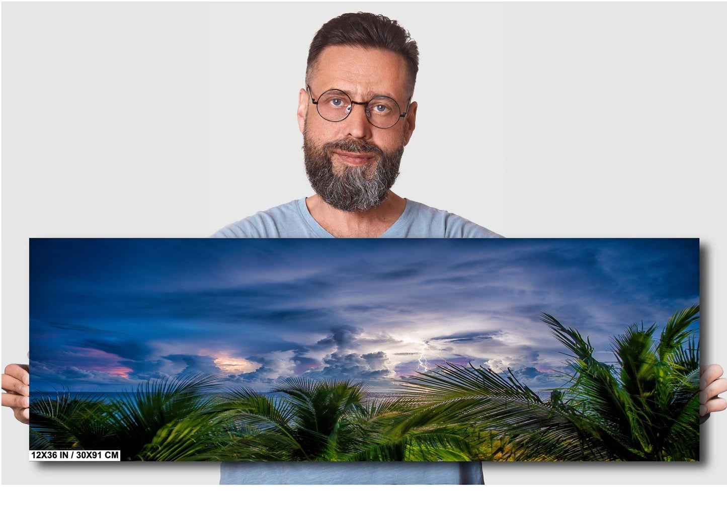 Tropical Thunderstorm Wall Art – Ready to Hang Canvas & Metal Photo Print Decor