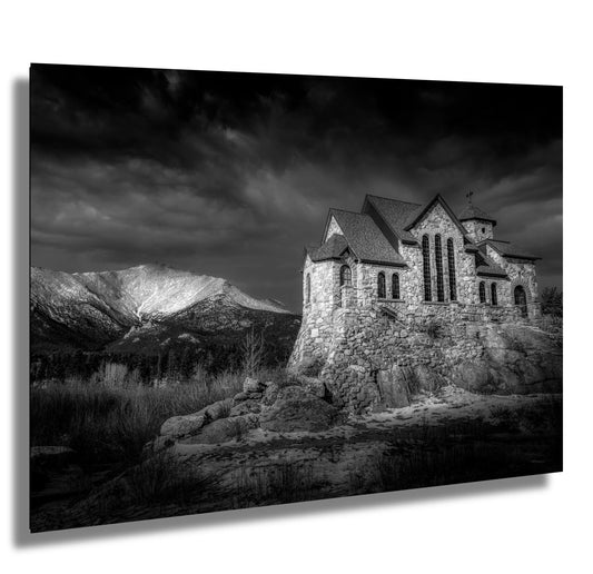 Chapel on the Rock Print - Colorado Wall Art | Rocky Mountain Decor Canvas