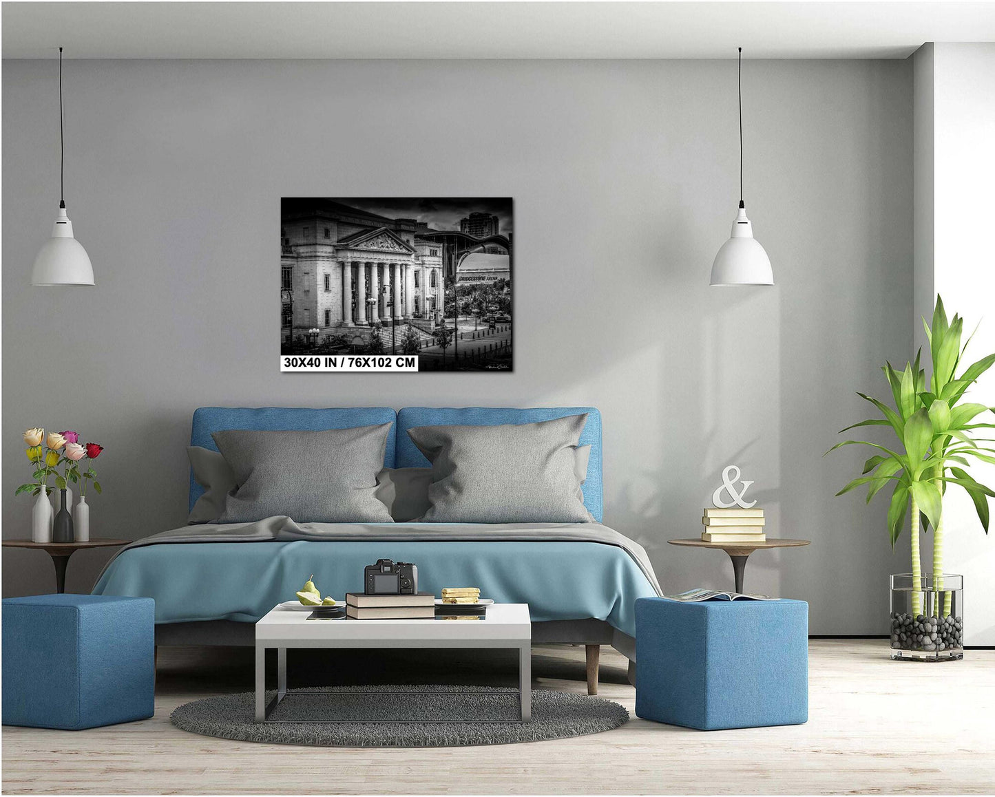 Nashville Skyline Art - Tennessee Cityscape Print | Ready to Frame Vibrant Photo