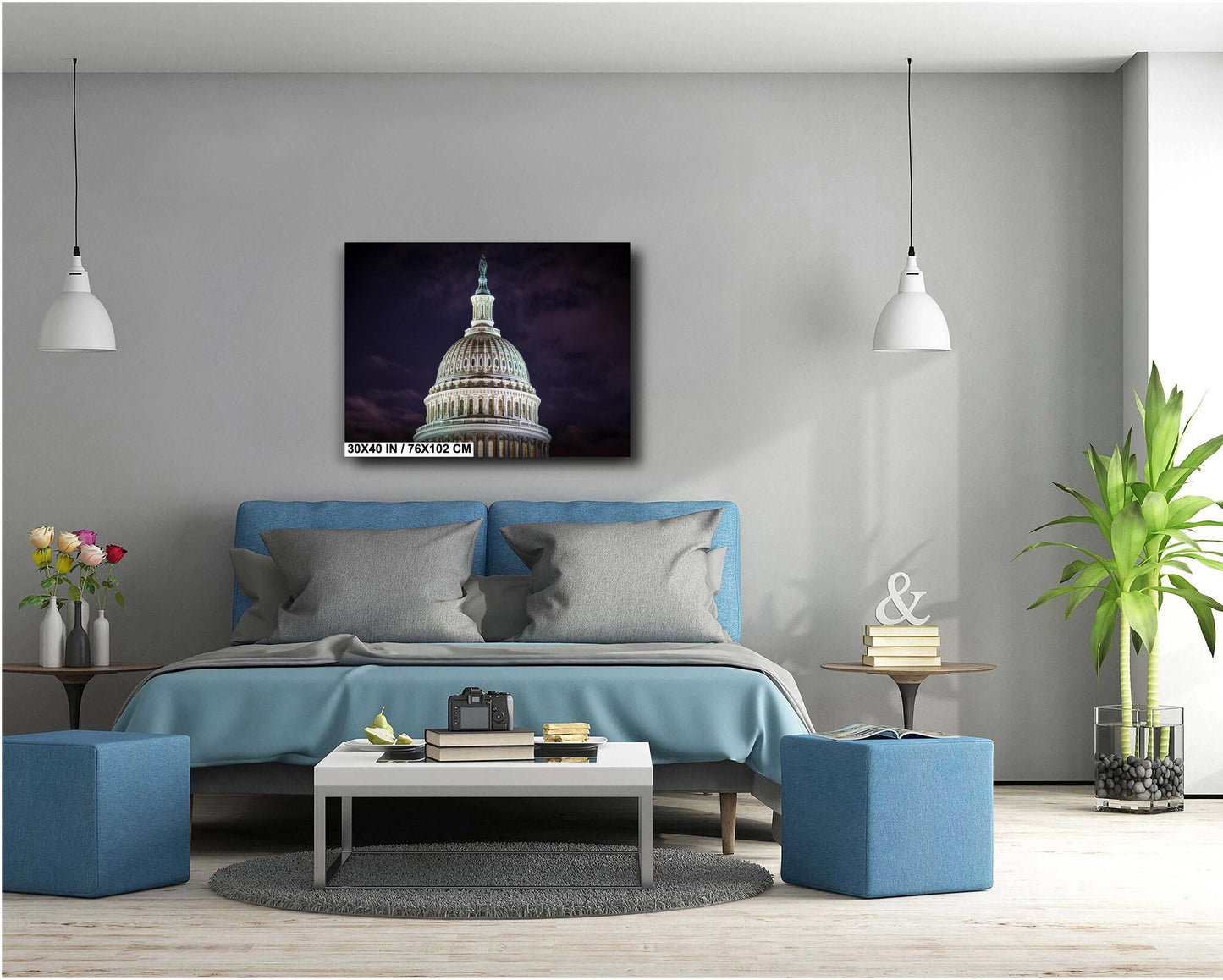 U.S. Capitol Wall Art – Washington D.C. Decor | Ready to Hang Canvas & Metal Print