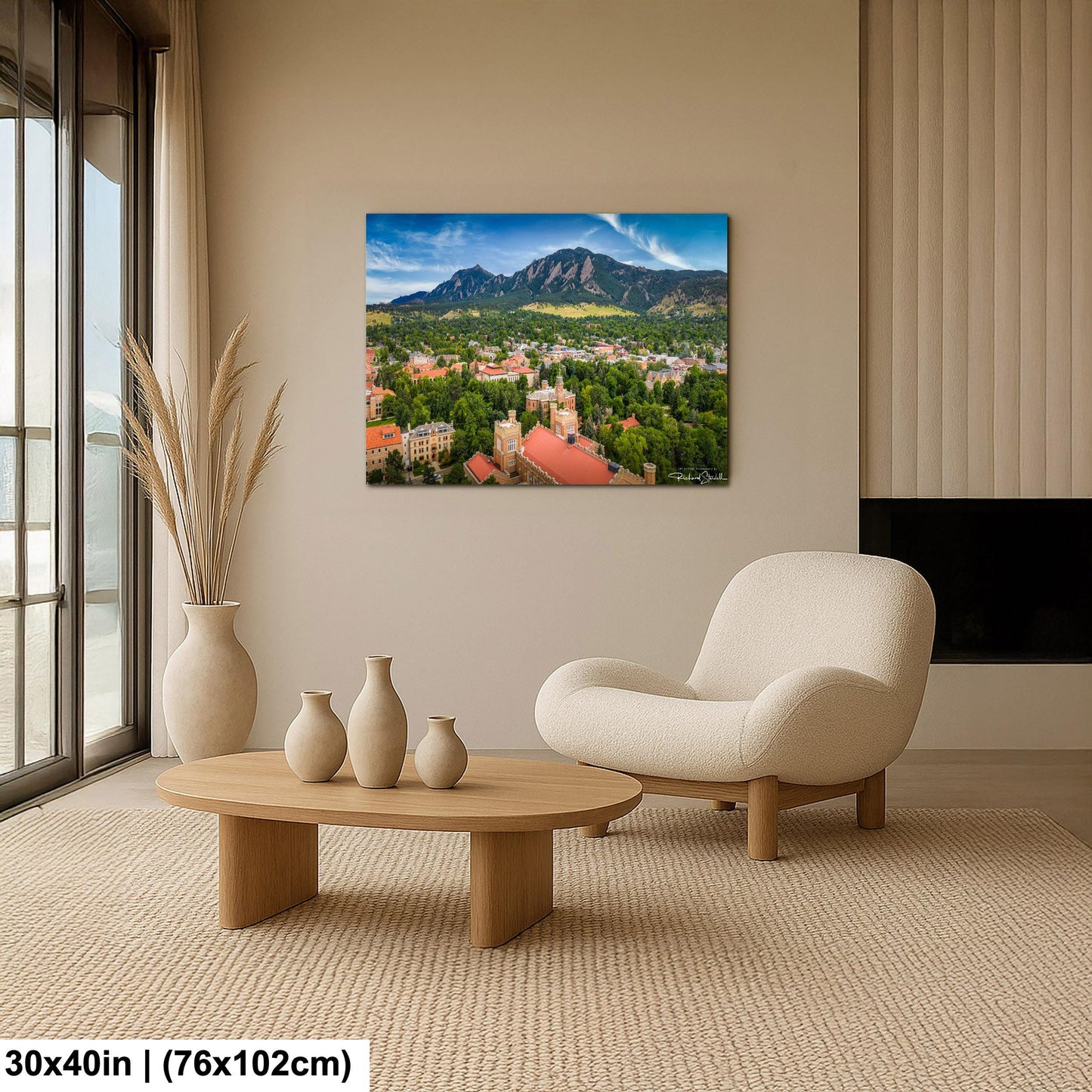 CU Boulder Wall Art – Flatirons Colorado Print | Ready To Hang Canvas