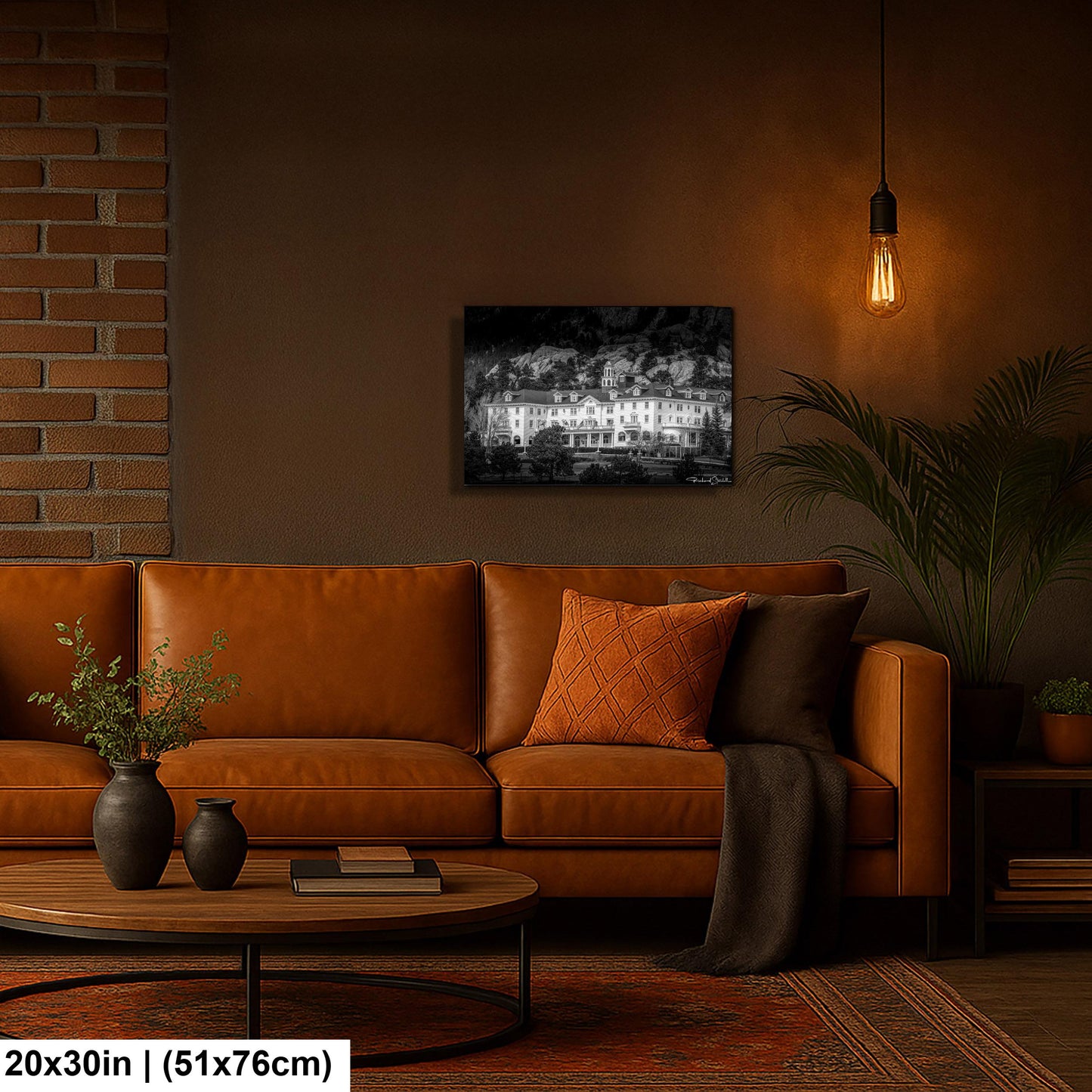 Stanley Hotel Art Print - Iconic Estes Park Wall Art | Black & White Rocky Mountains