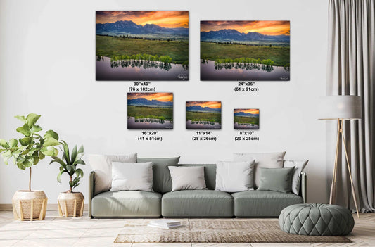 Boulder Flatirons Photo Print - Colorado Mountain Art | Vivid Color Canvas & Metal Decor