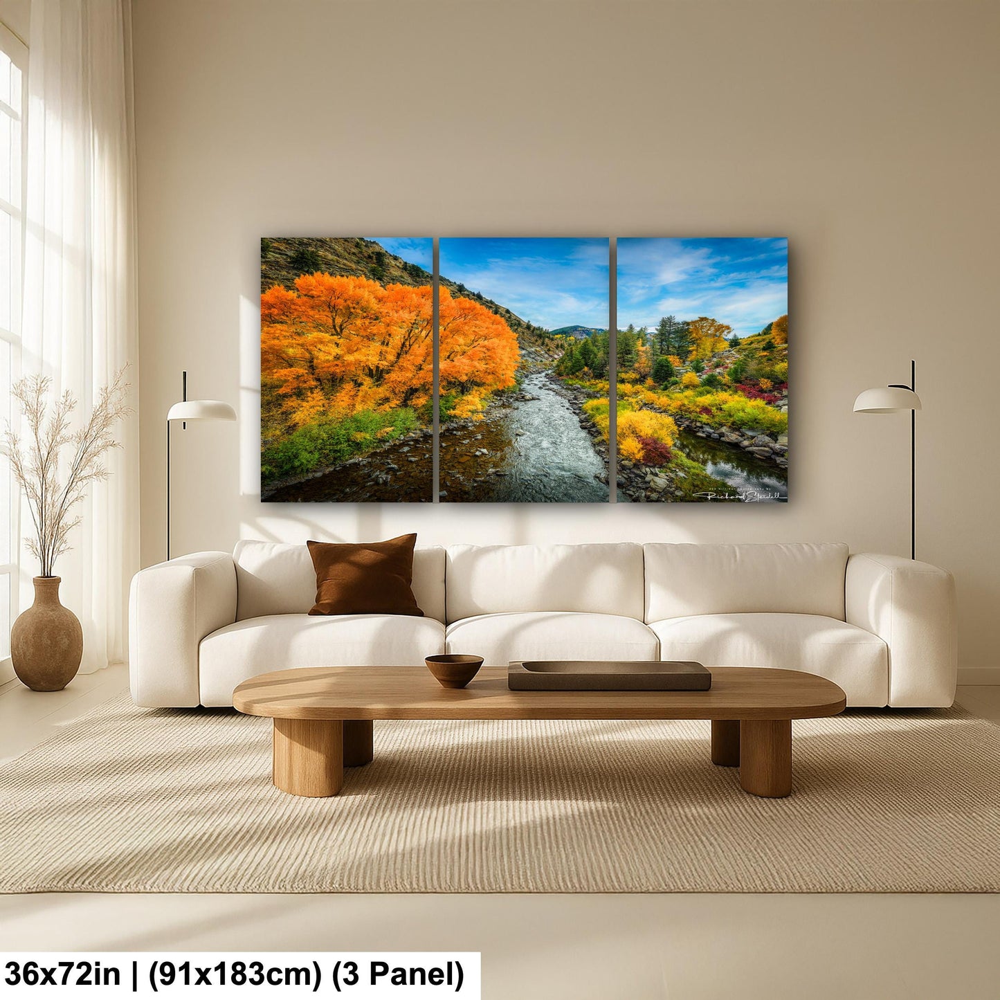 Colorado Mountain Landscape Print: Colorado Autumn Trees (Canvas or Metal)