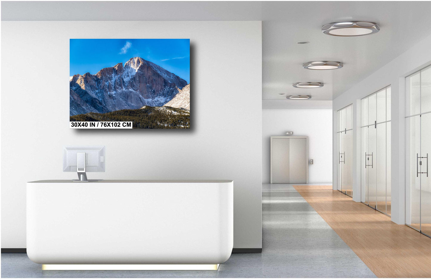 Rocky Mountain Wall Art – Longs Peak Photography on Ready To Hang Canvas