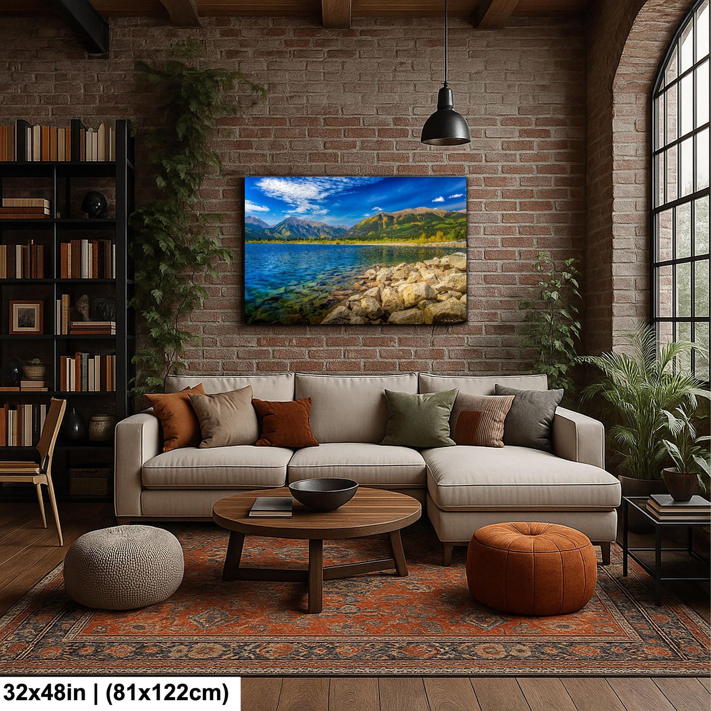 Twin Lakes Colorado Wall Art: Mountain Landscape Canvas or Metal