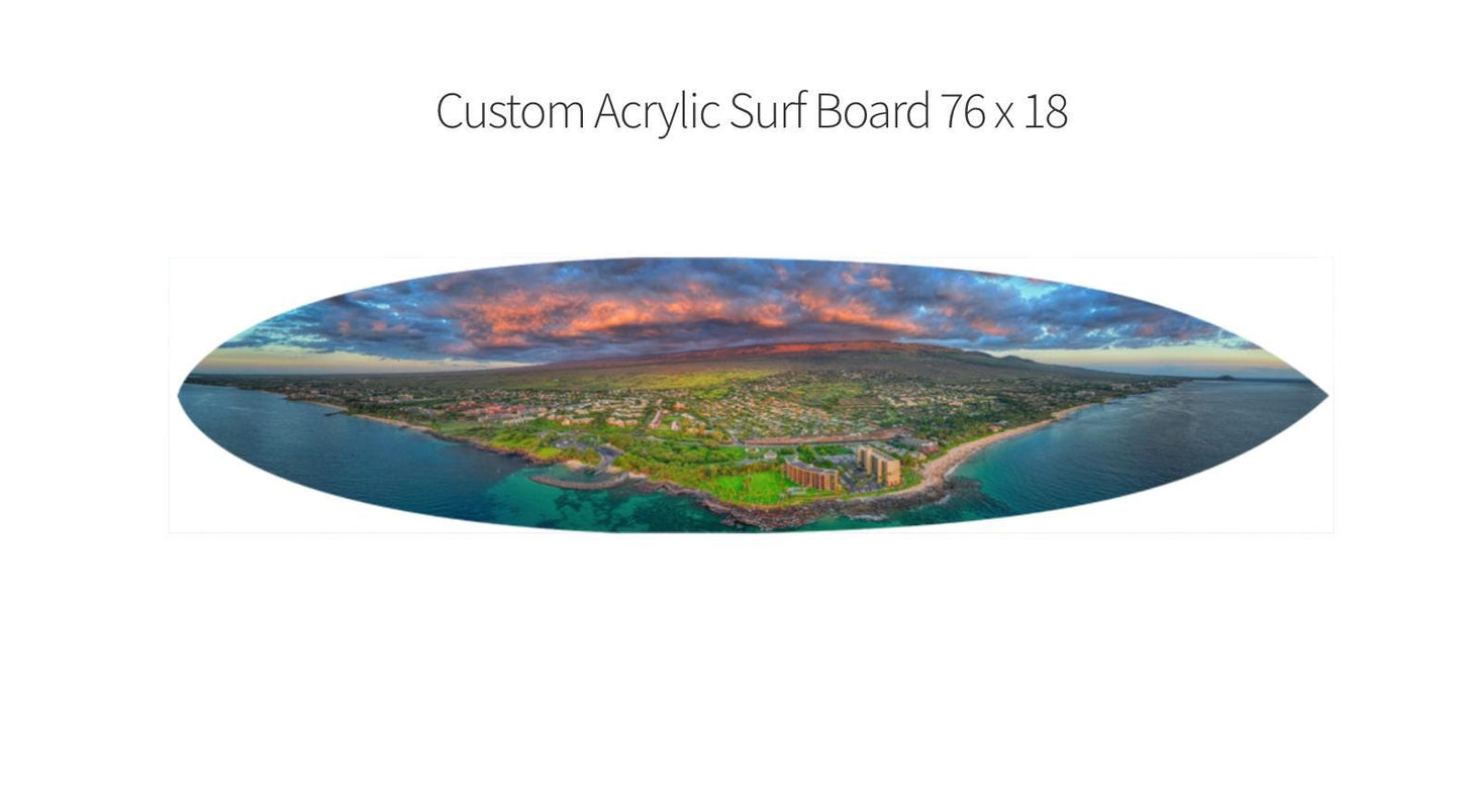 Maui Sunset Photo - Vibrant Ocean Sunset on South Kihei Print | Wailea Wall Art