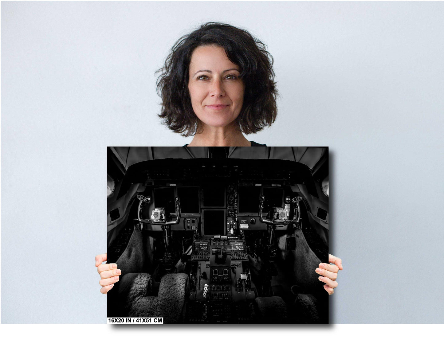 Gulfstream V Cockpit - Pilot Cockpit Print | Ready To Hang Canvas & Metal Aviation Print
