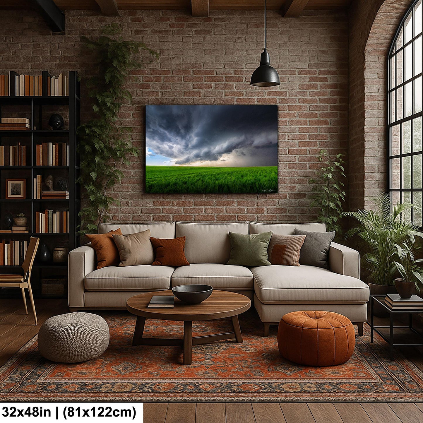 Supercell Storm Photo Print, Dramatic Clouds (Multiple Sizes)