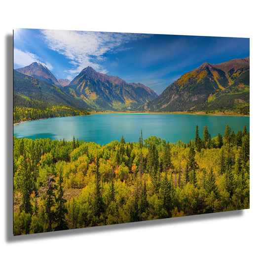 Twin Lakes Colorado Wall Art - Mountain Canvas Print & Metal Decor for Home