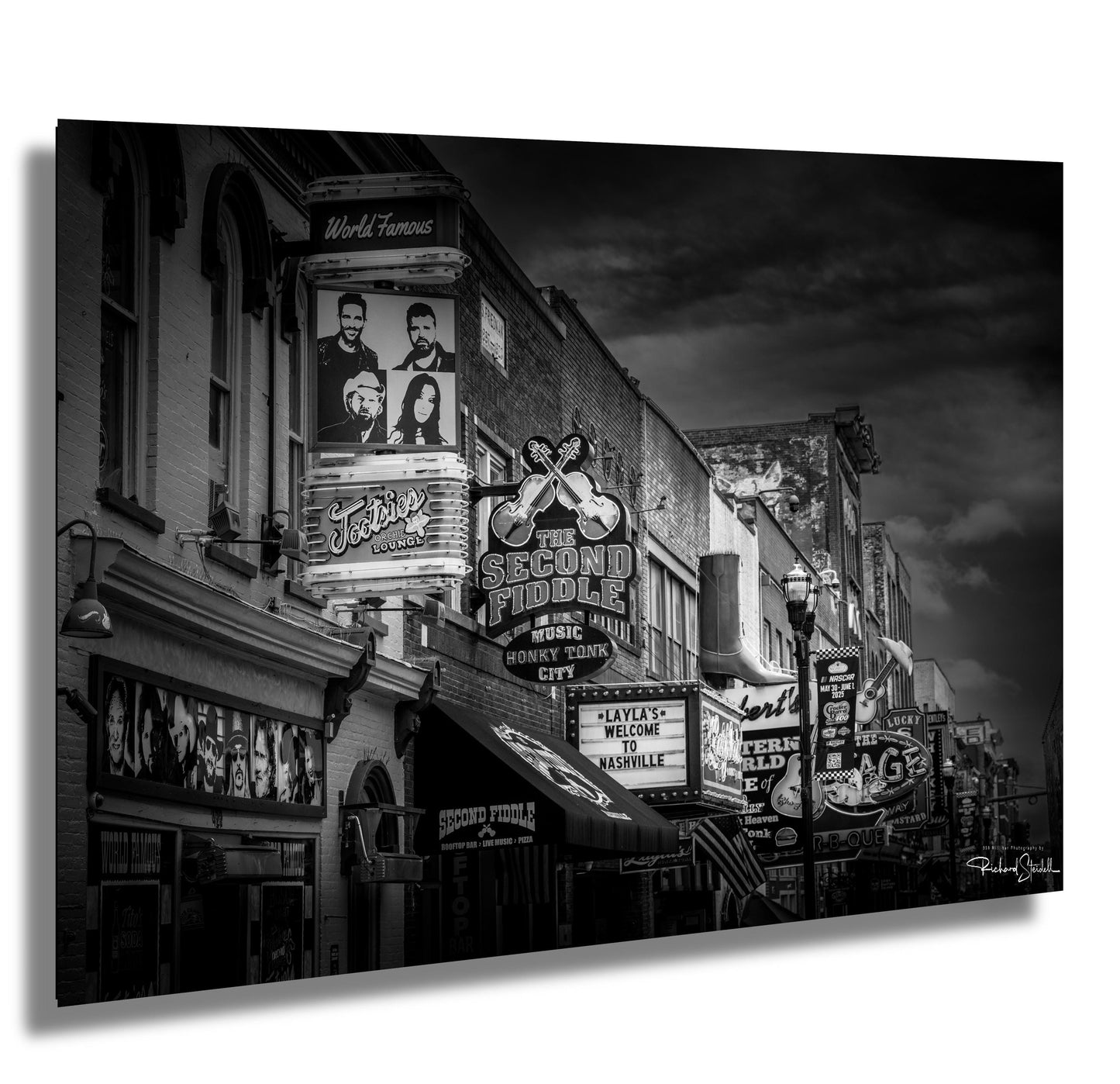 Nashville Wall Art Print - Downtown Skyline Decor | Country Bar Photography