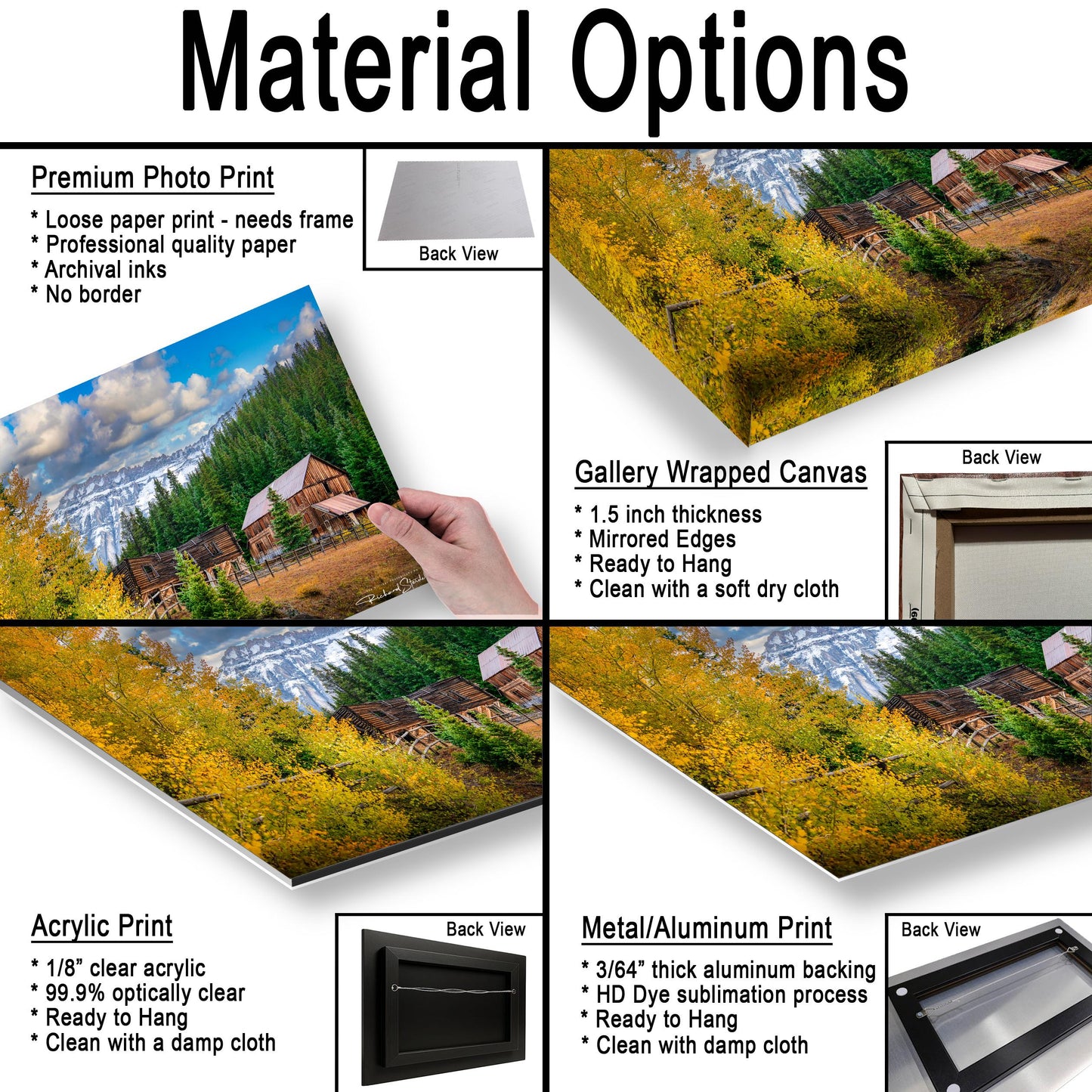 Colorado Landscape Wall Decor Print - Metal, Canvas, Paper