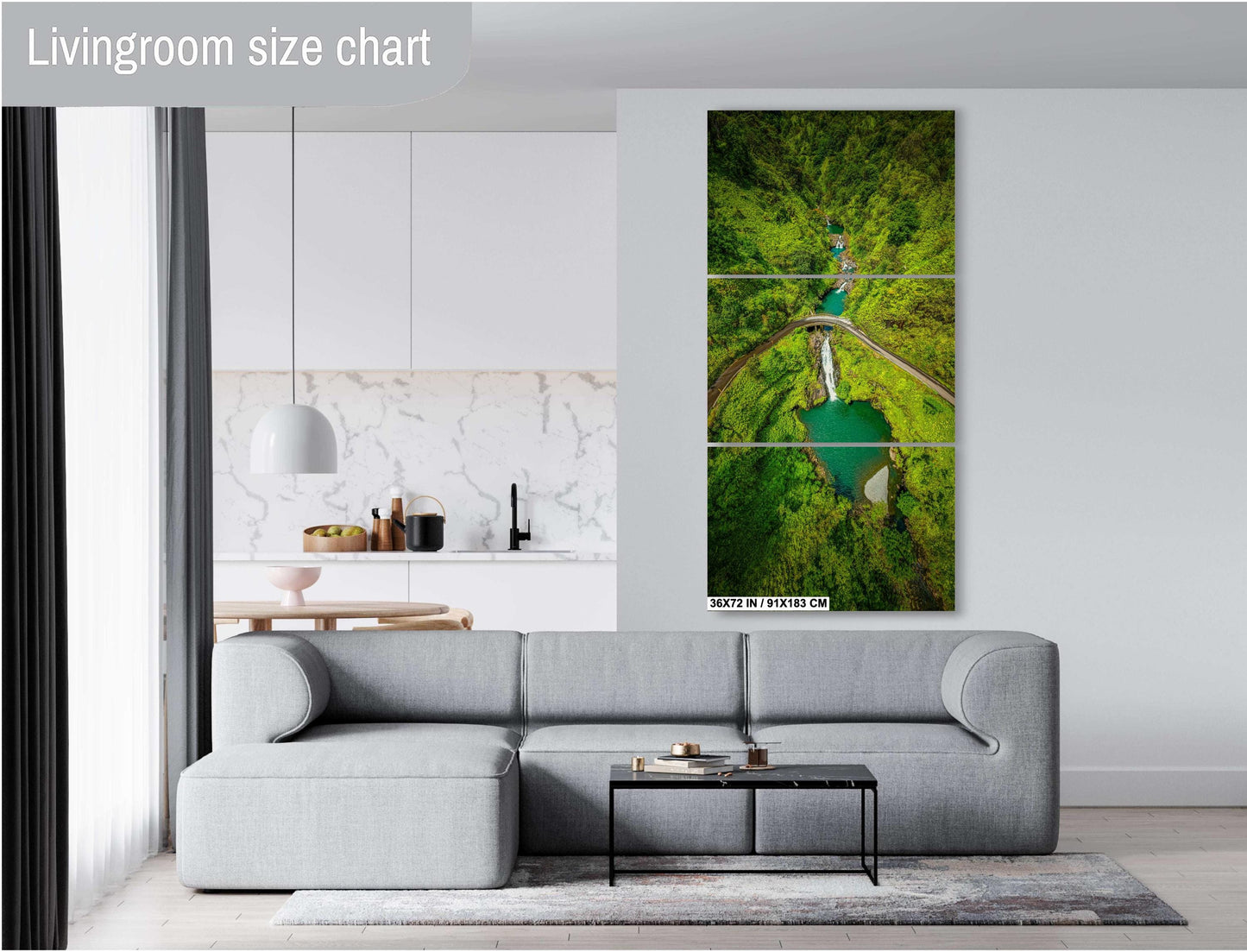 Road to Hana Wall Art – Maui Wall Decor | Tropical Nature Print & Scenic Poster