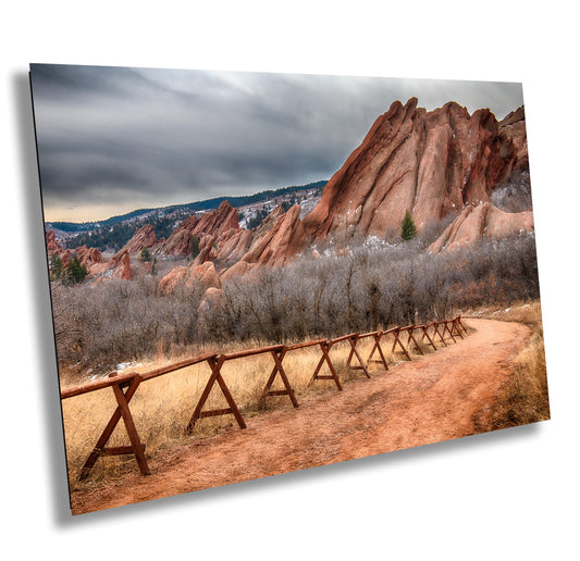 Colorado Rocks Wall Art Canvas Print - Denver Landscape Photo Metal Print Home Decor