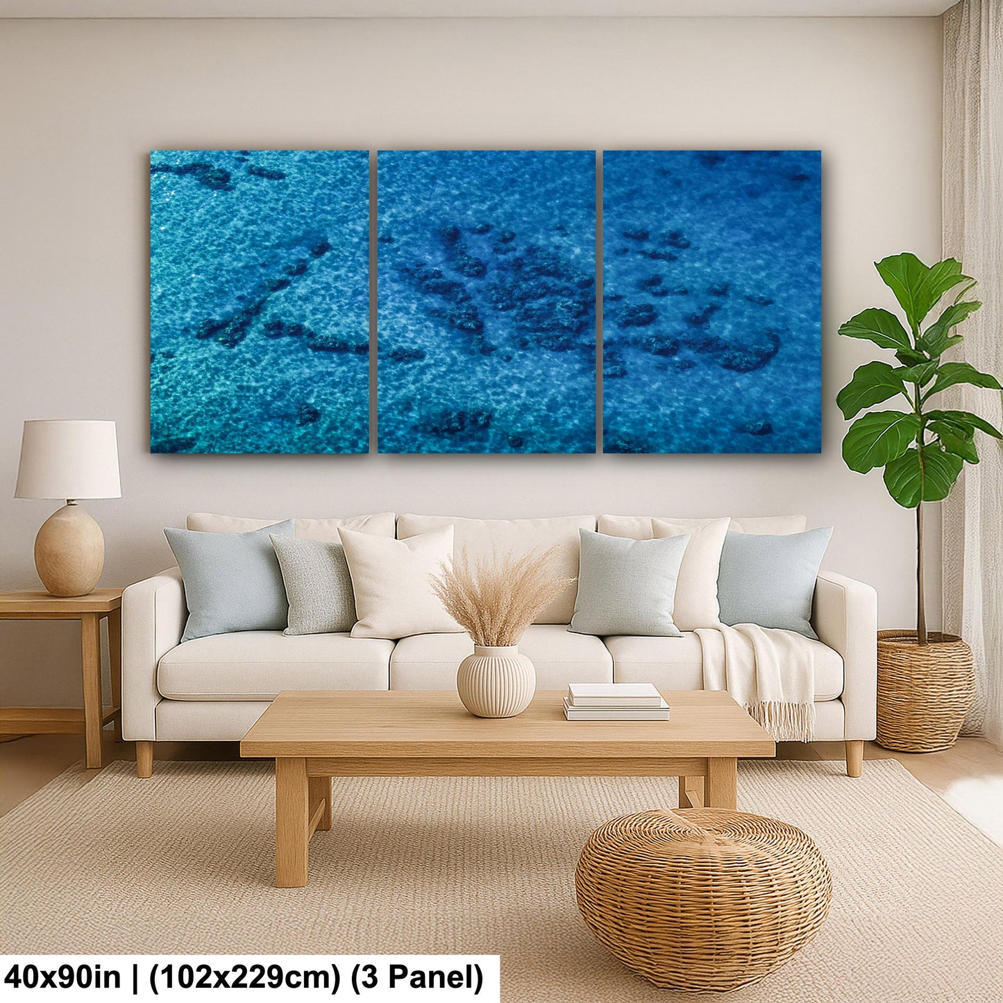 Ocean Reef Photography – Vibrant Coastal Art | Aerial Beach View Print