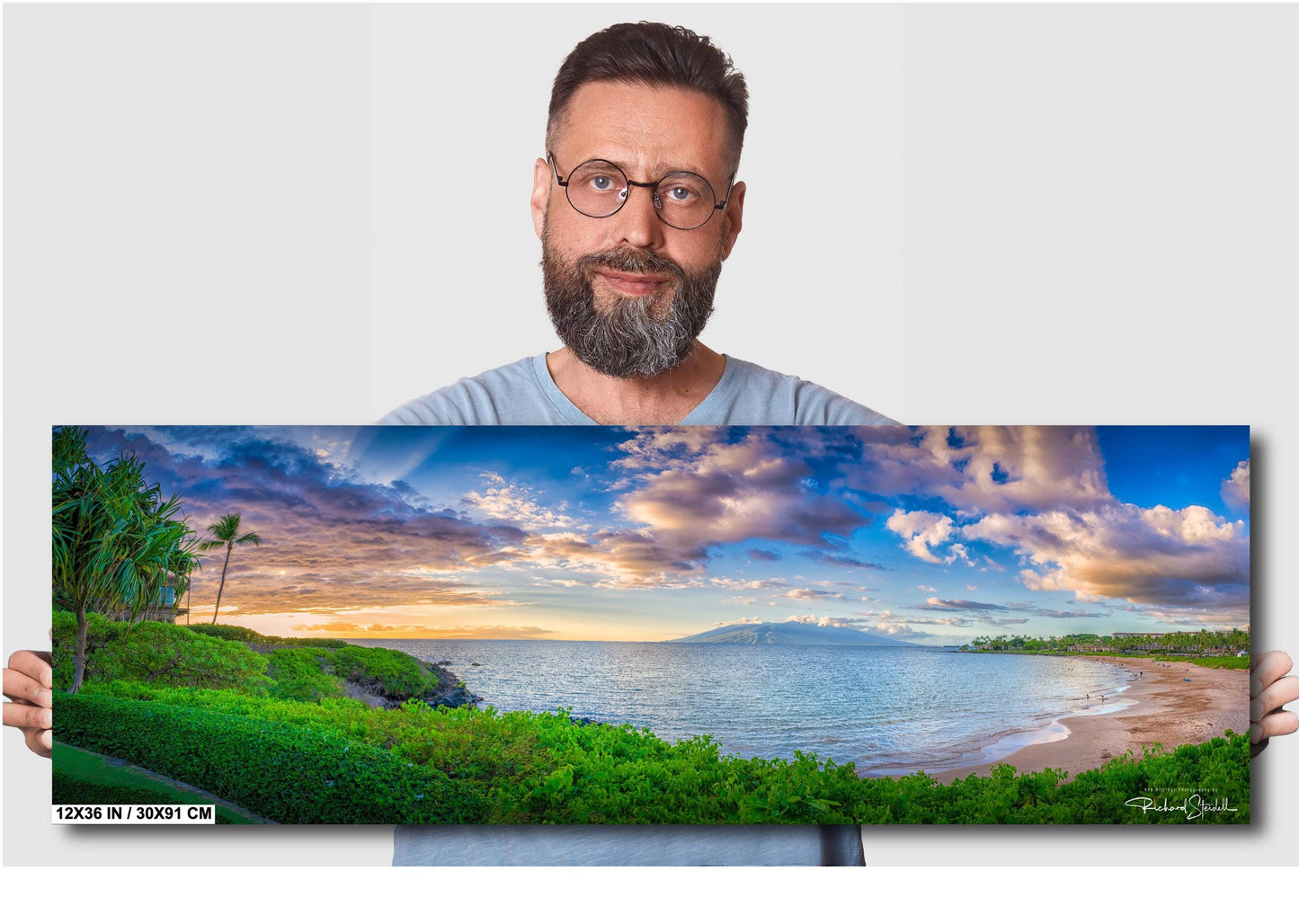 Wailea Beach Sunset Print – Maui Sunset Photo on Premium Photo Paper | Tropical Wall Art