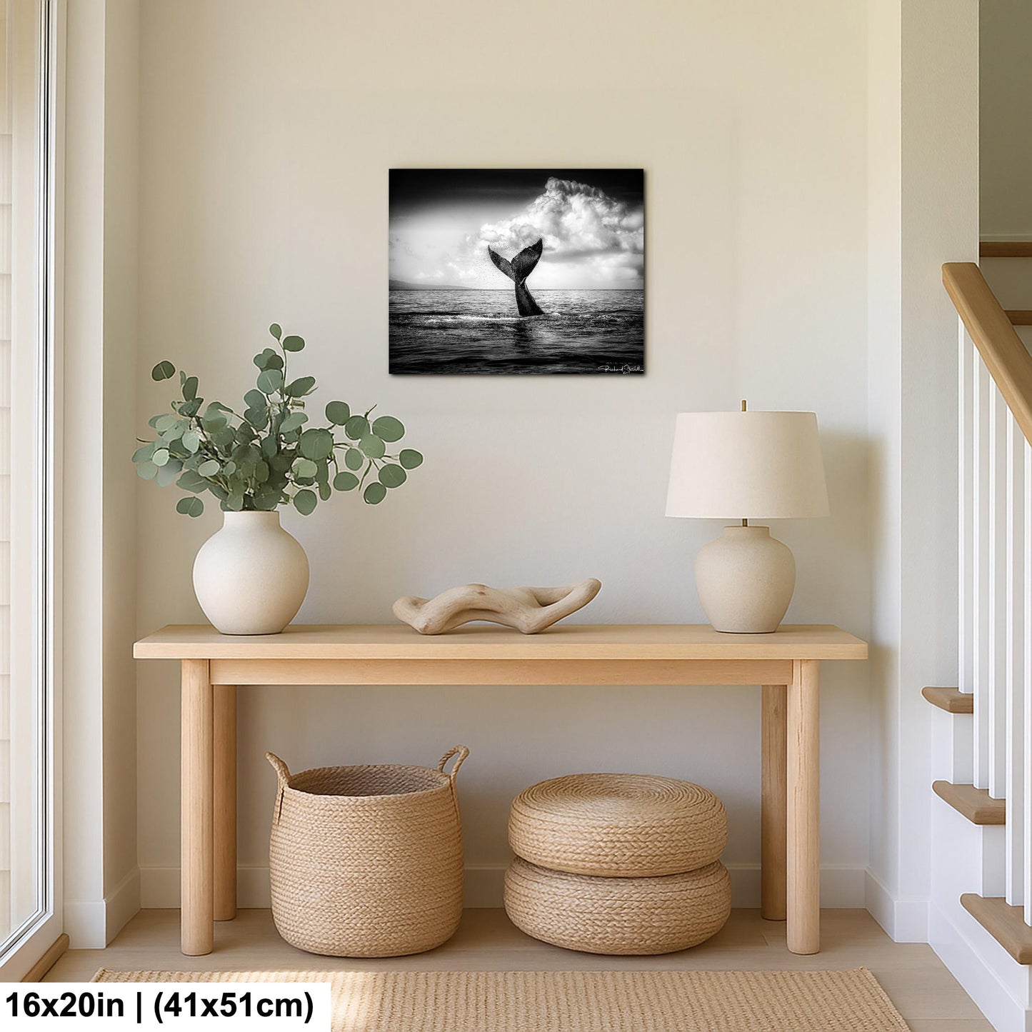 Humpback Whale Wall Art – Ocean Photo Print | Ready to Hang Canvas Decor