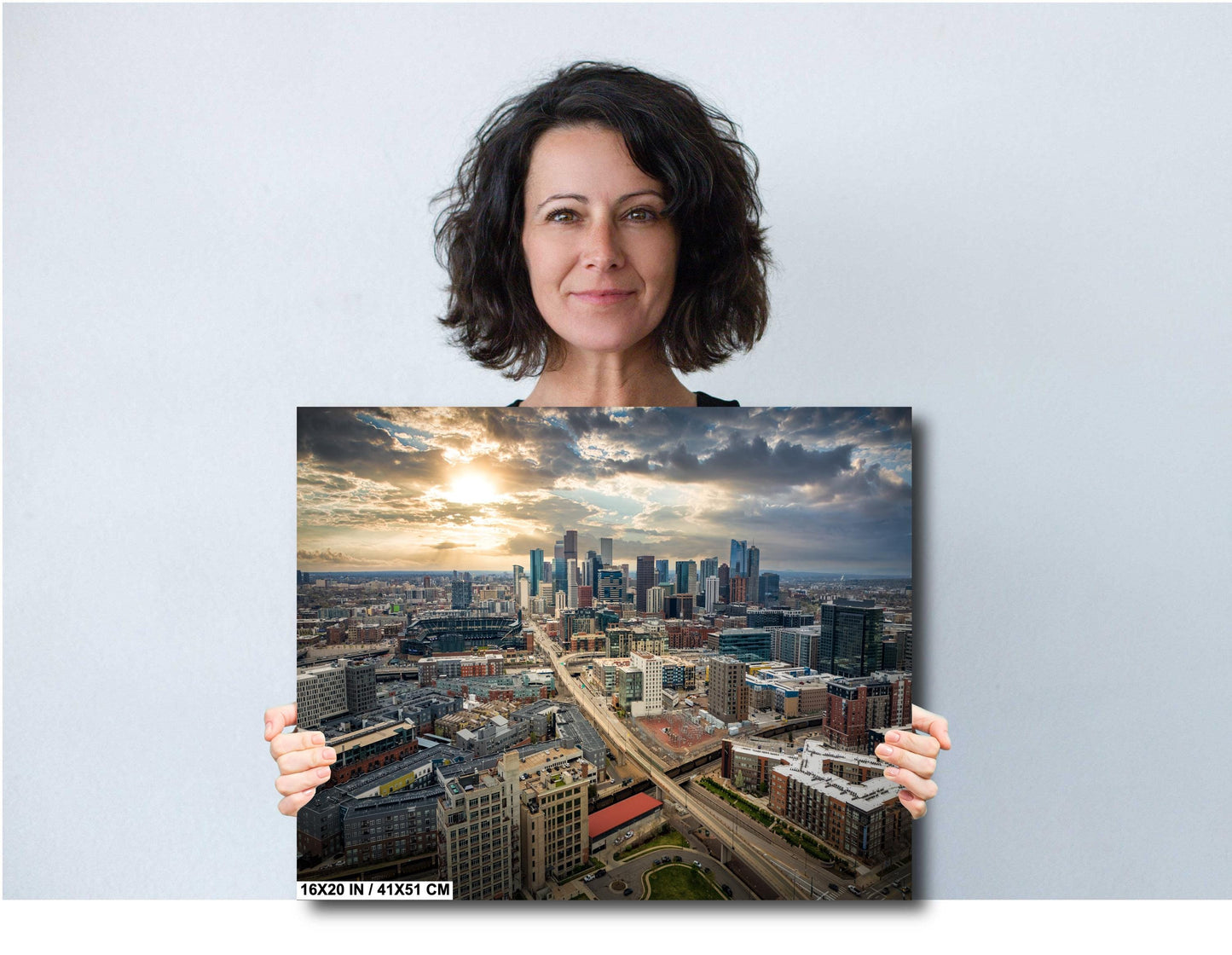 Denver Skyline Wall Art - Modern Cityscape Decor | Union Station Print for Home & Office