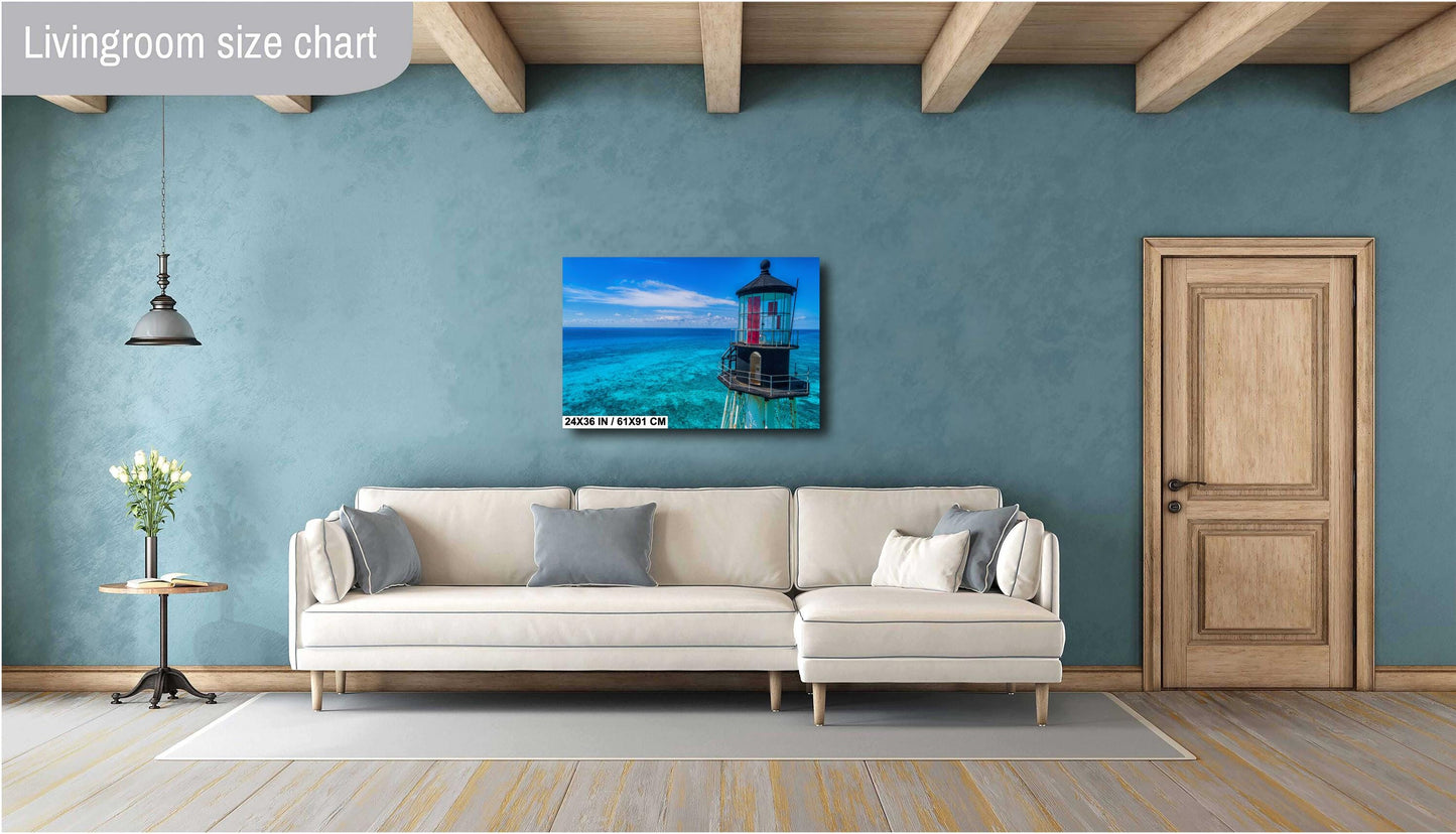 Alligator Reef Lighthouse Print - Florida Keys Wall Art | Ready To Hang Canvas
