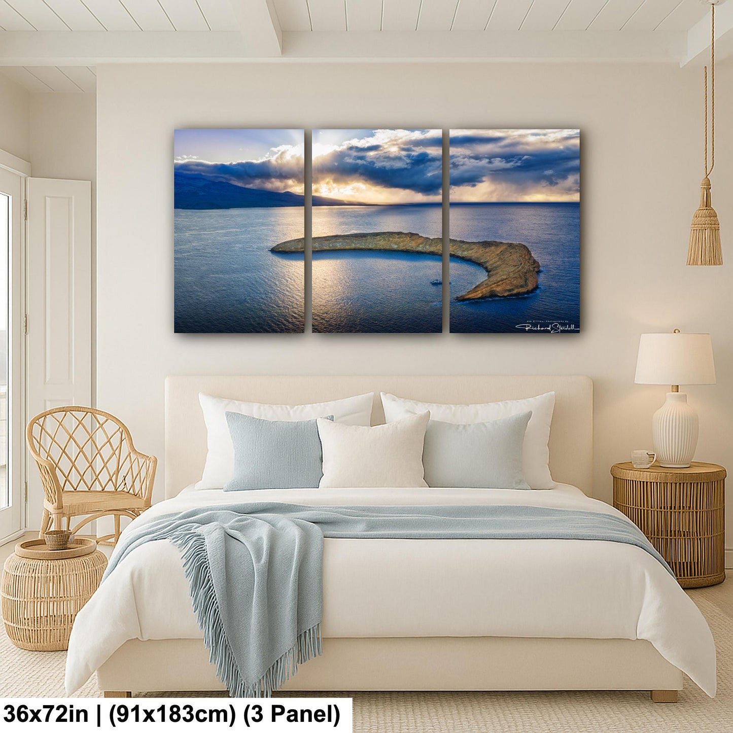 Hawaii Wall Art Print: Molokini Crater Sunrise - Coastal Landscape